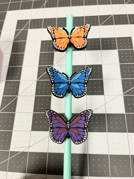 Butterfly Straw Toppers. Butterfly Straw Cover. Straw Accessories. Straw  Buddy. Straw Charm. Straw Decor