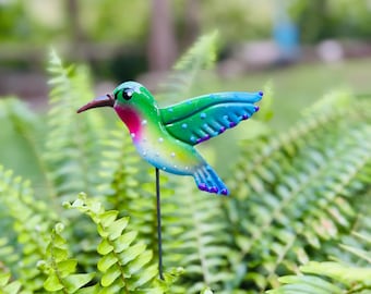 Metal Hummingbird Garden Stake,Garden Decor, Garden Art,Garden Gift for Moms,Hummingbird Decor,Hummingbird Lover Gift