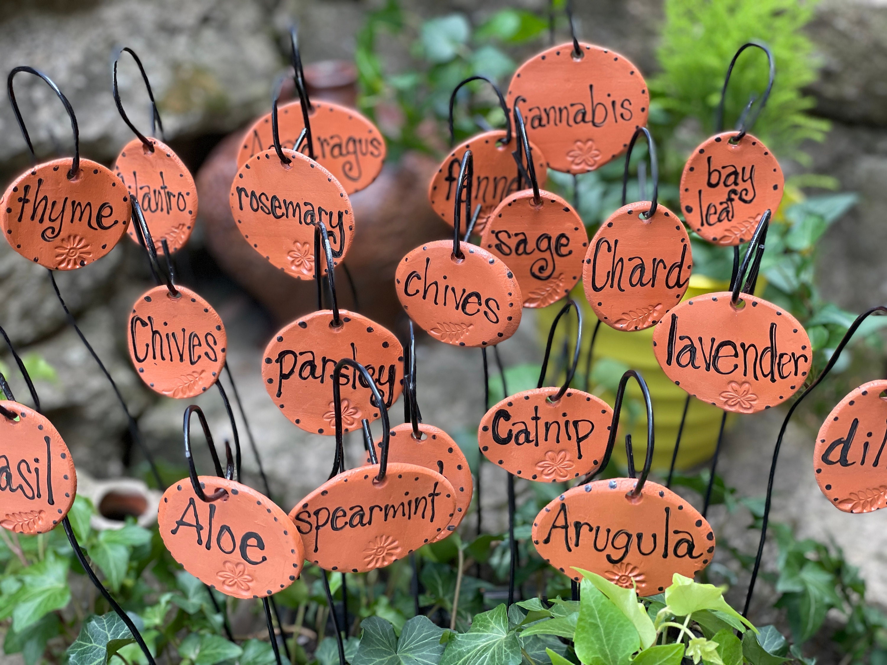 Botanical labels garden markers