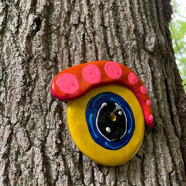 Replacement Tree Face Eye Tree Decoration Yellow Eye