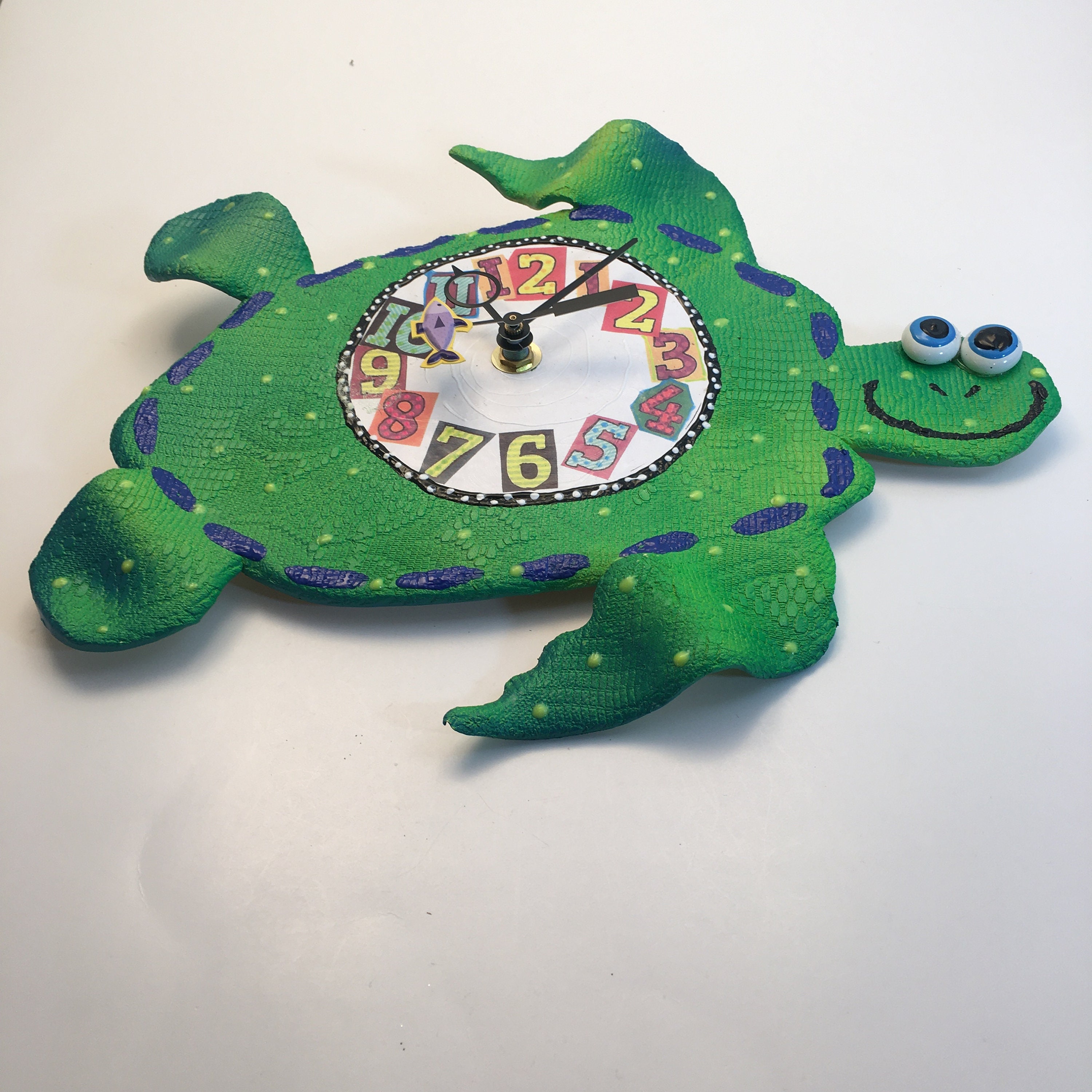 Sea Turtle Wall Clock ,Unique Clock,Handmade clock, Unique wall Clock
