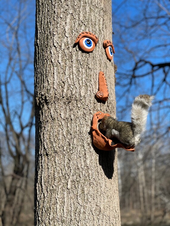 Bird Feeder Tree Face Bird Feeder Decoration Squirrel Feeder Etsy