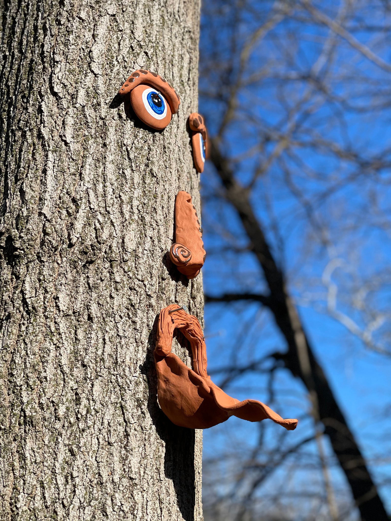 Bird Feeder Tree Face Bird Feeder Decoration Squirrel Feeder Etsy