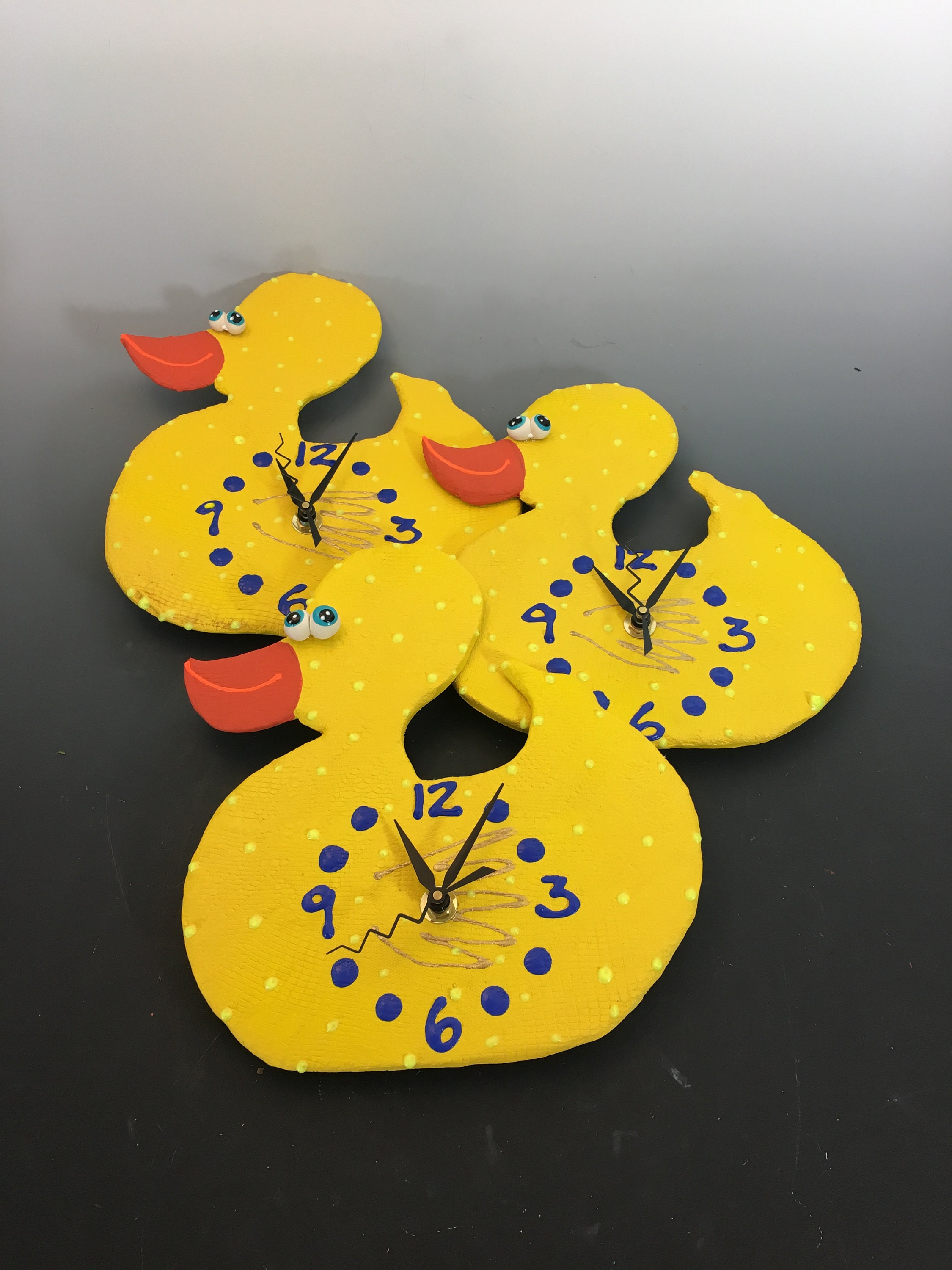 Special Order for Wendy,Kids Clock, Rubber Duck, Duck Wall Clock