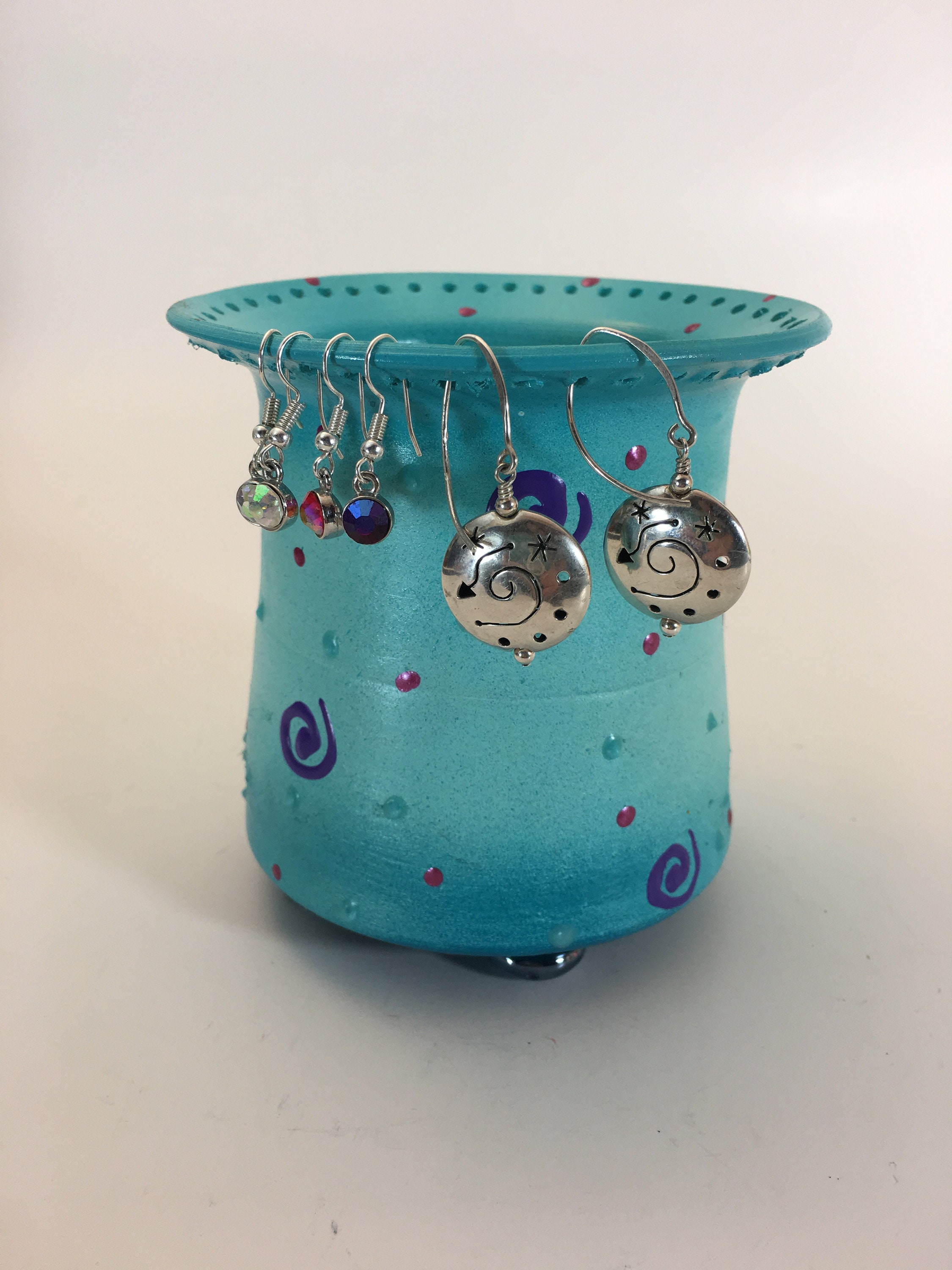 Jewelry Holder,Earring Holder,Display, Unique,Ceramic Vanity Stand