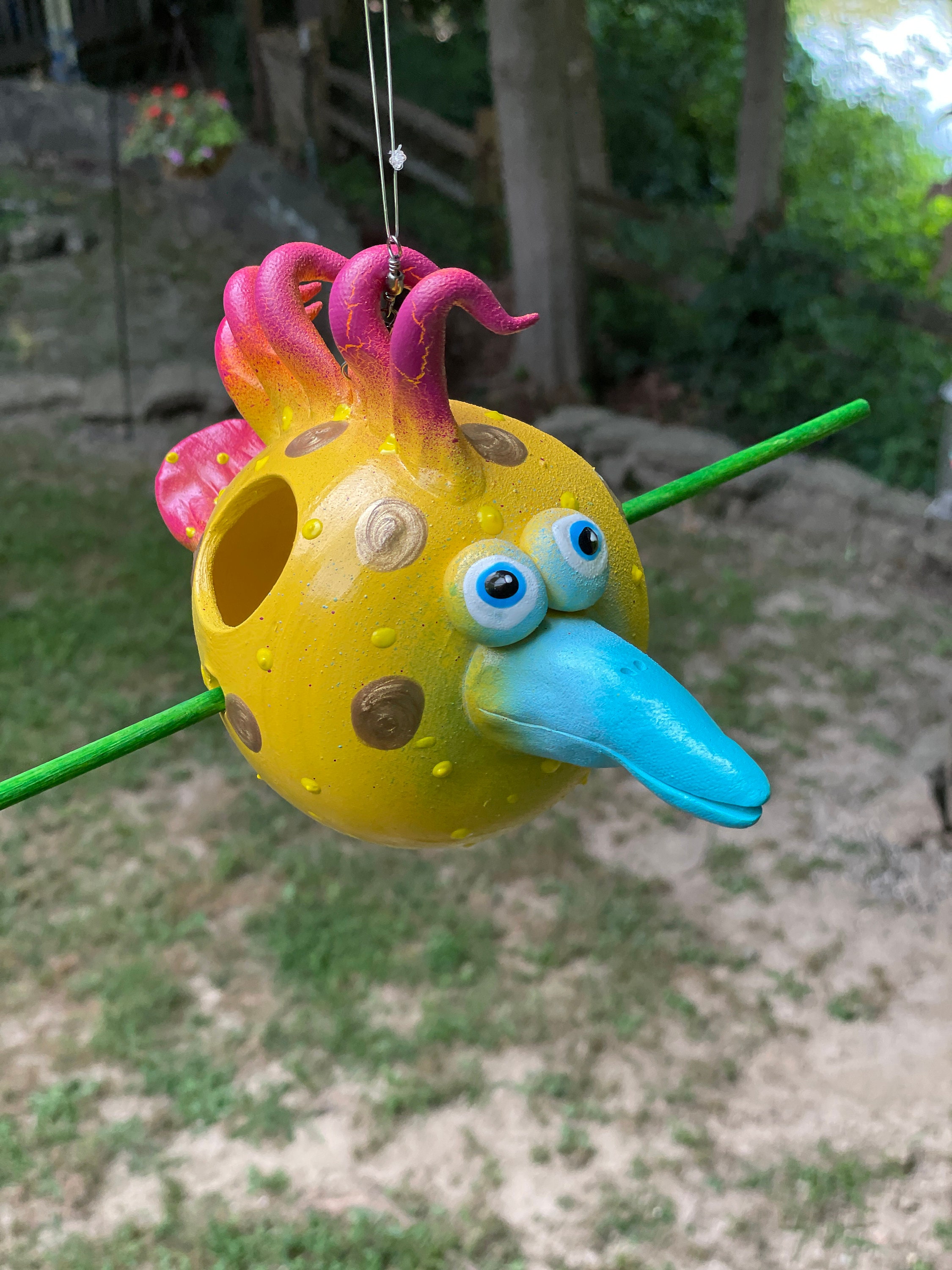 Birdfeeder Outdoor Bird Feeder Garden Decor Ceramic Bird Feeder