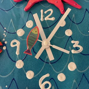 Fish Pendulum Wall Clock,unique Clock,handmade Clock,sealife Wall Clock ...