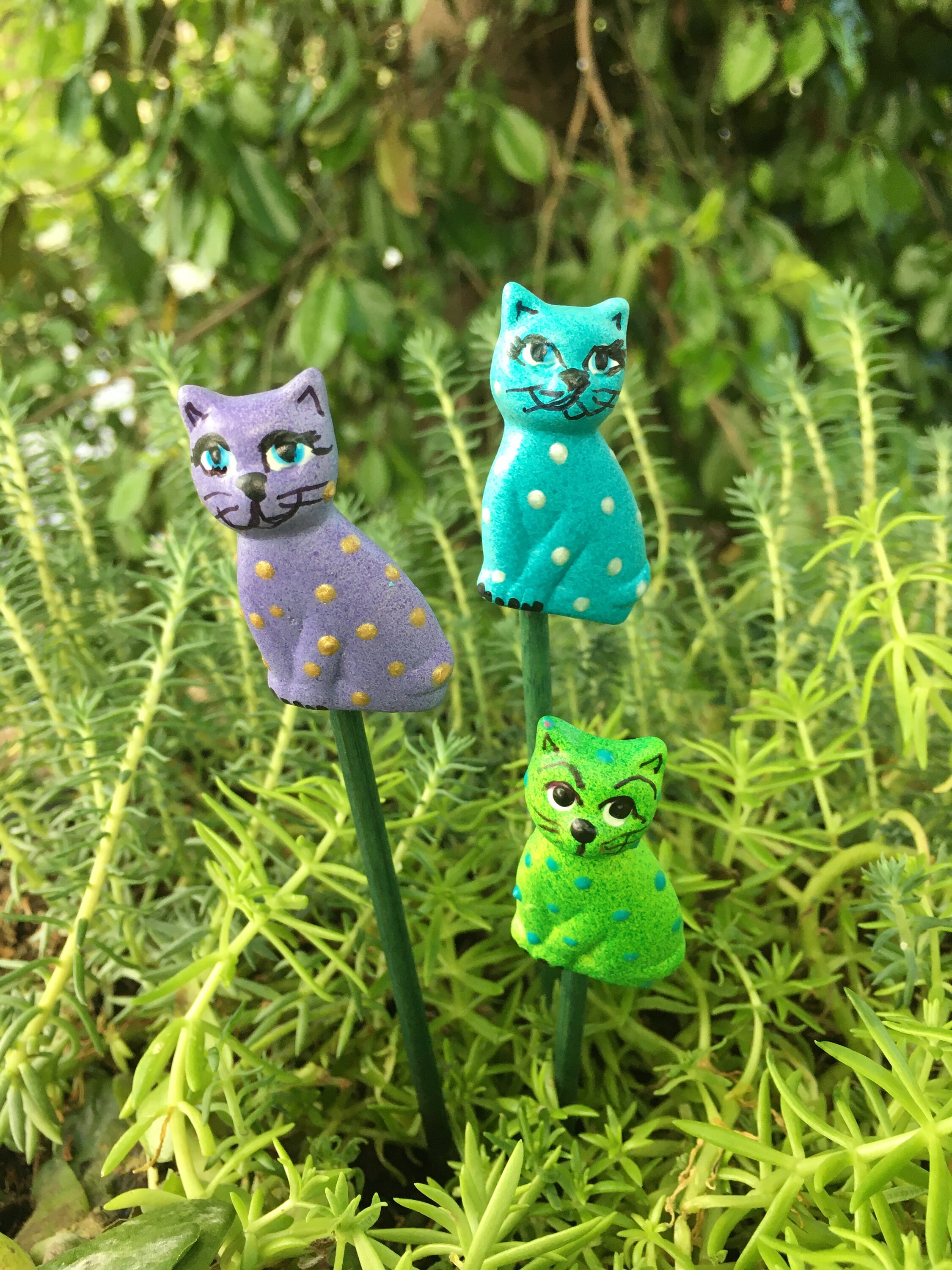 Cat Garden Stakes,Yard Art, Great Gift,Lawn decor,Outdoor garden Stake