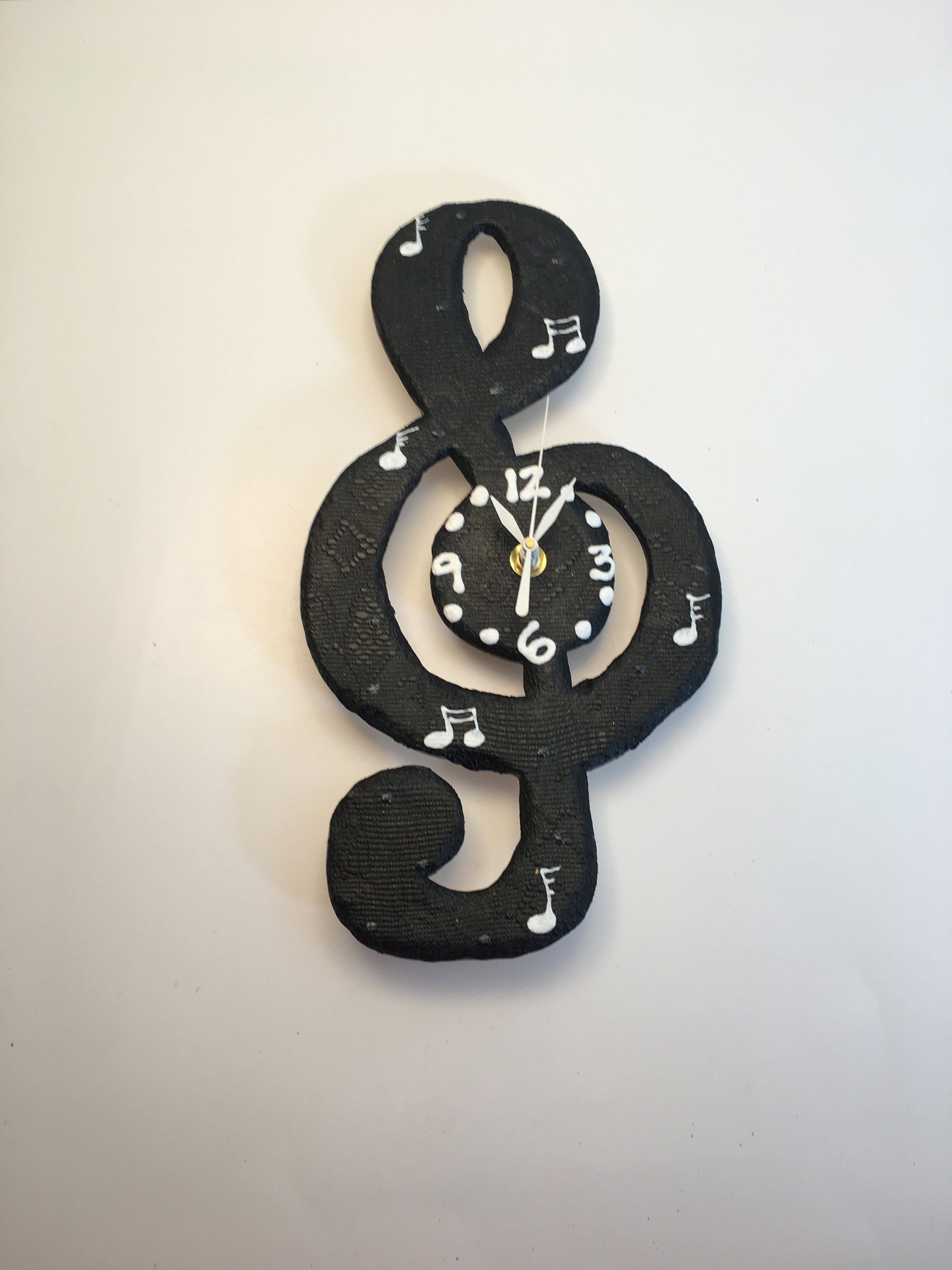 Music Note Clock Wall Clock Music Teacher Gift Music Wall Art Music