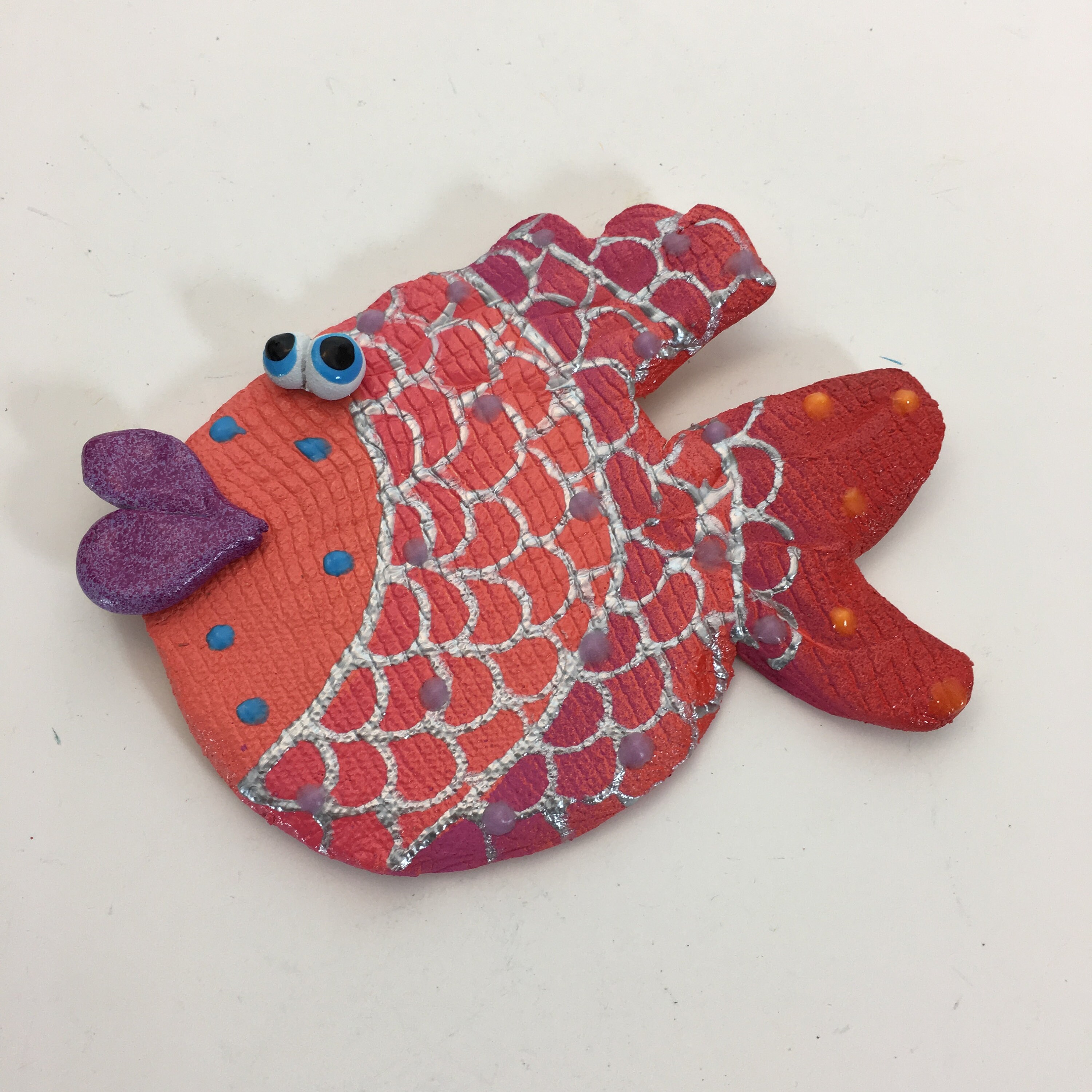 Whimsical wall hanging Fish, underwater fish room decor,Beach theme
