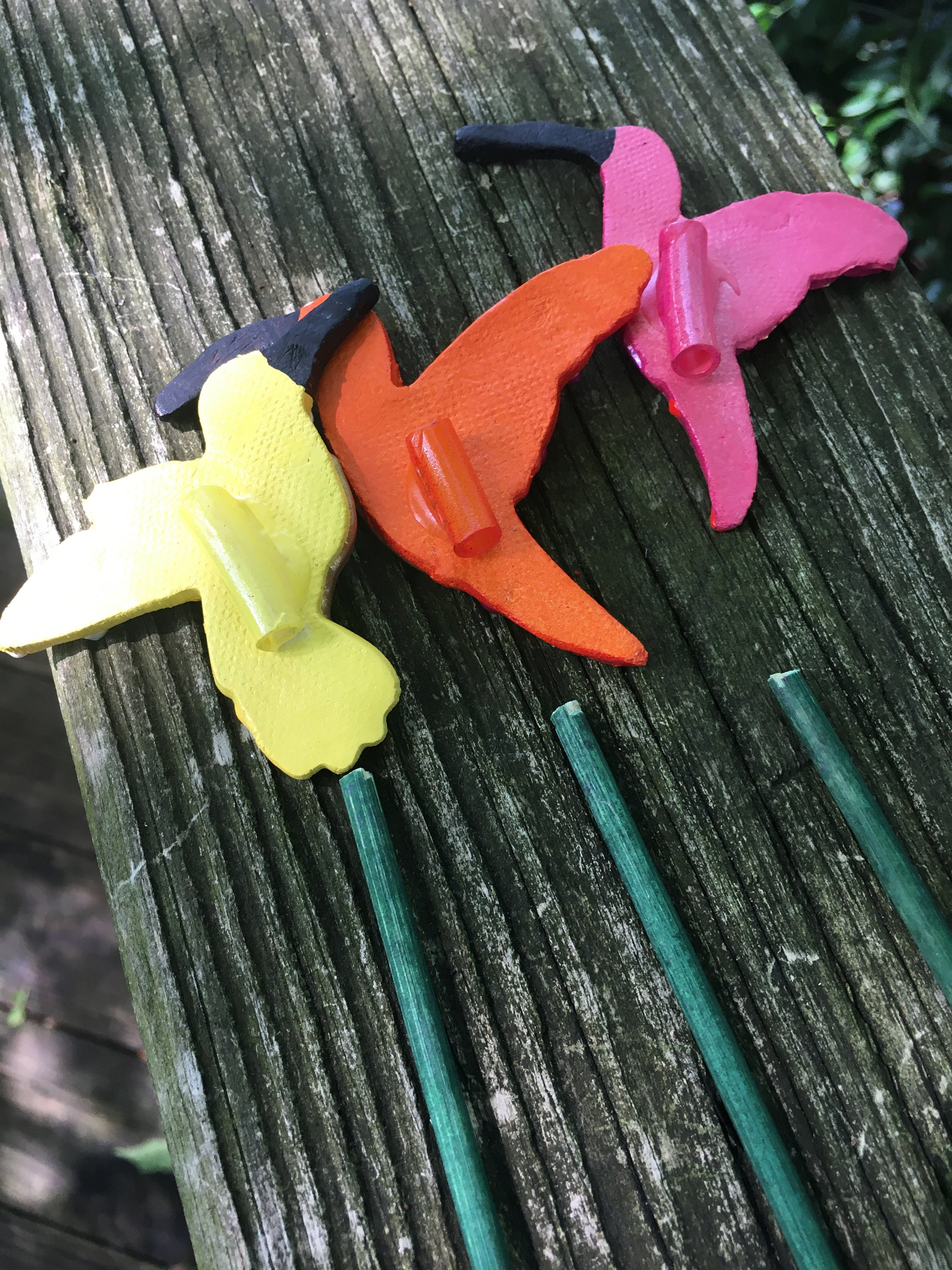 Humming Bird Garden Stakes,Potted plants, Great Gift,Lawn decor,Outdoor