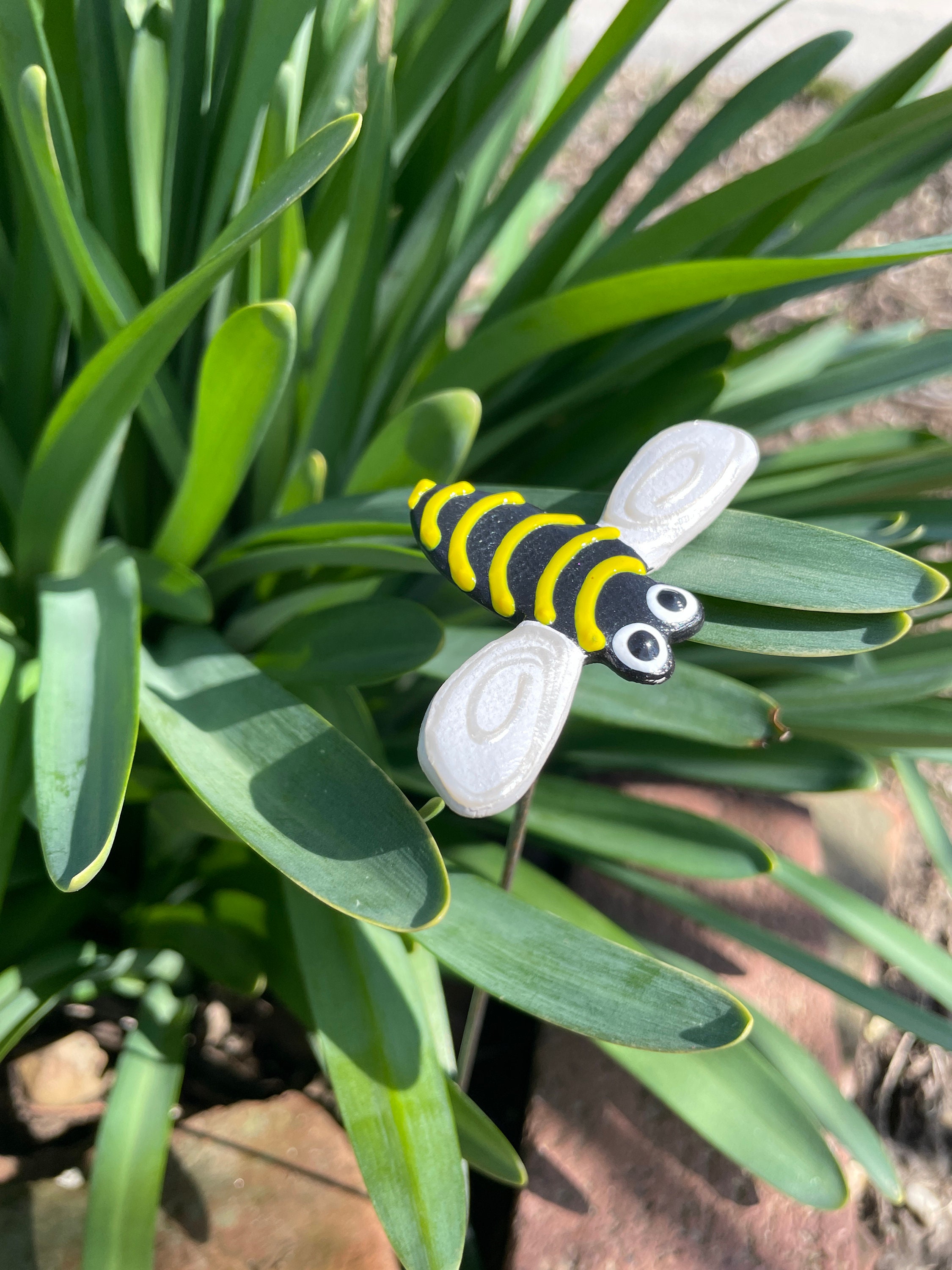 Piquets de jardin abeille, décoration printanière