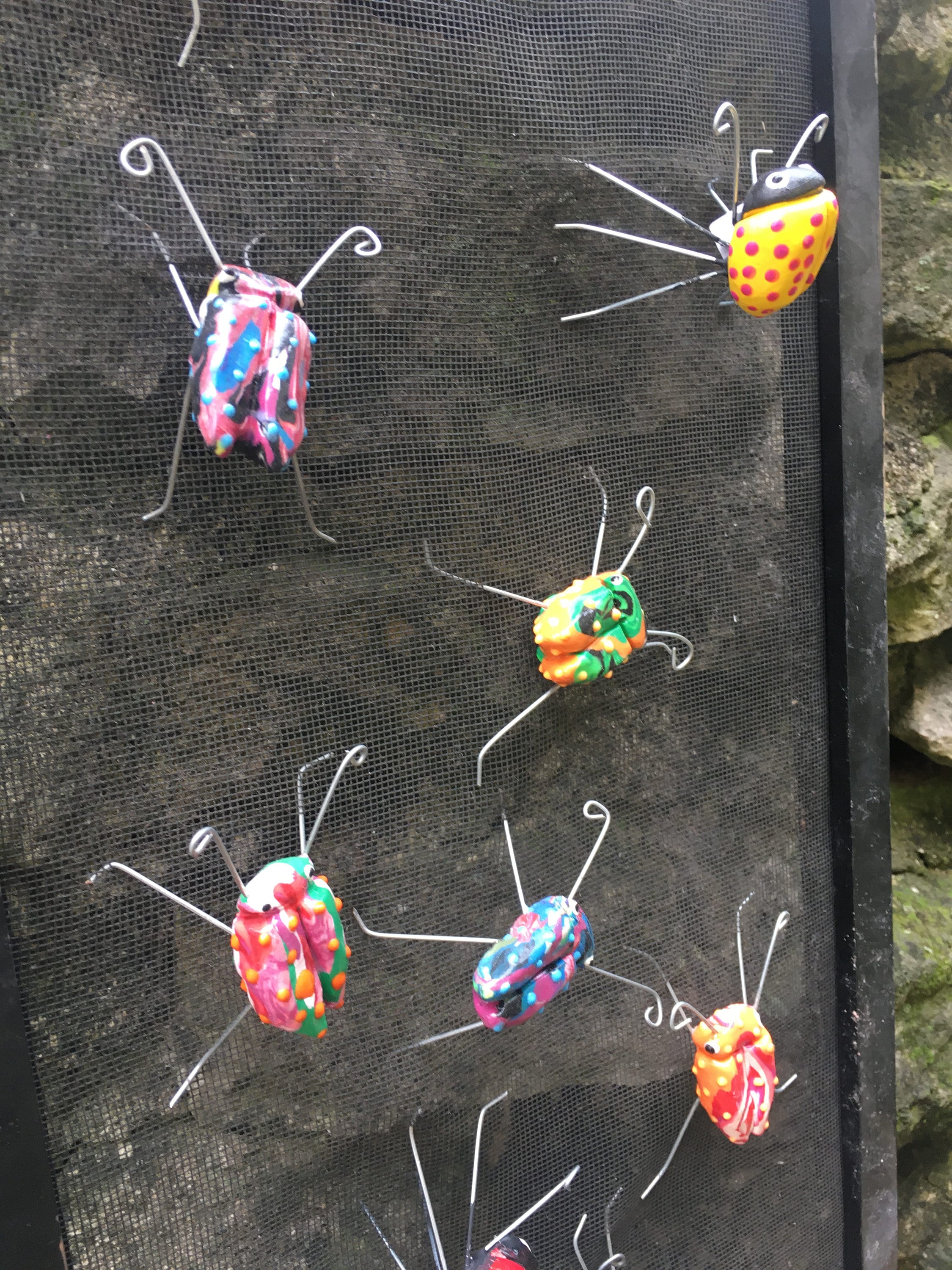 Screen Bug, Screen Bug Sculpture,Clay Screen Bugs, Insect Art Sculpture