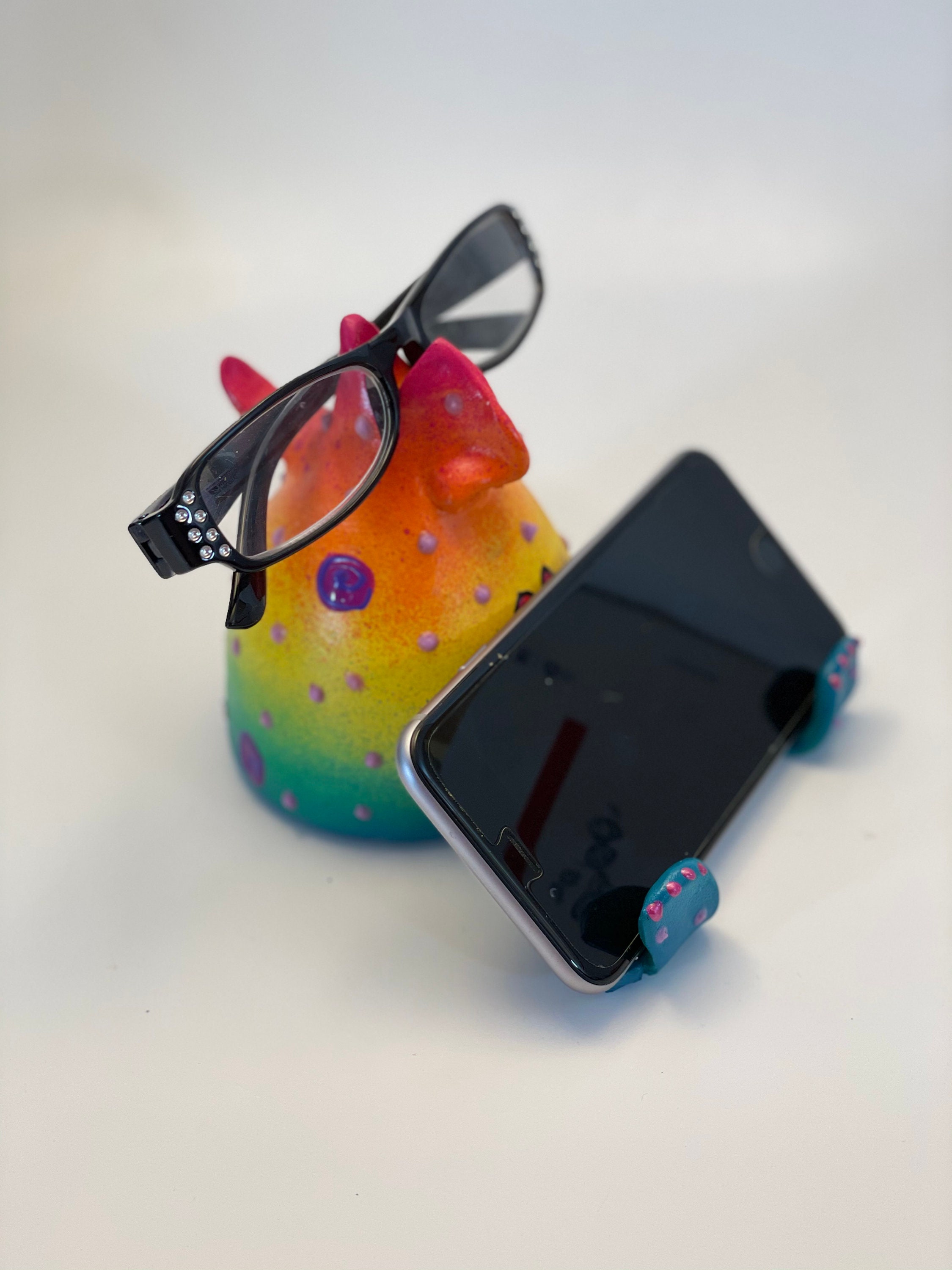 IPHONE STAND-EYE GLass Holder ,Cell Phone Desk Stand,Women Gift