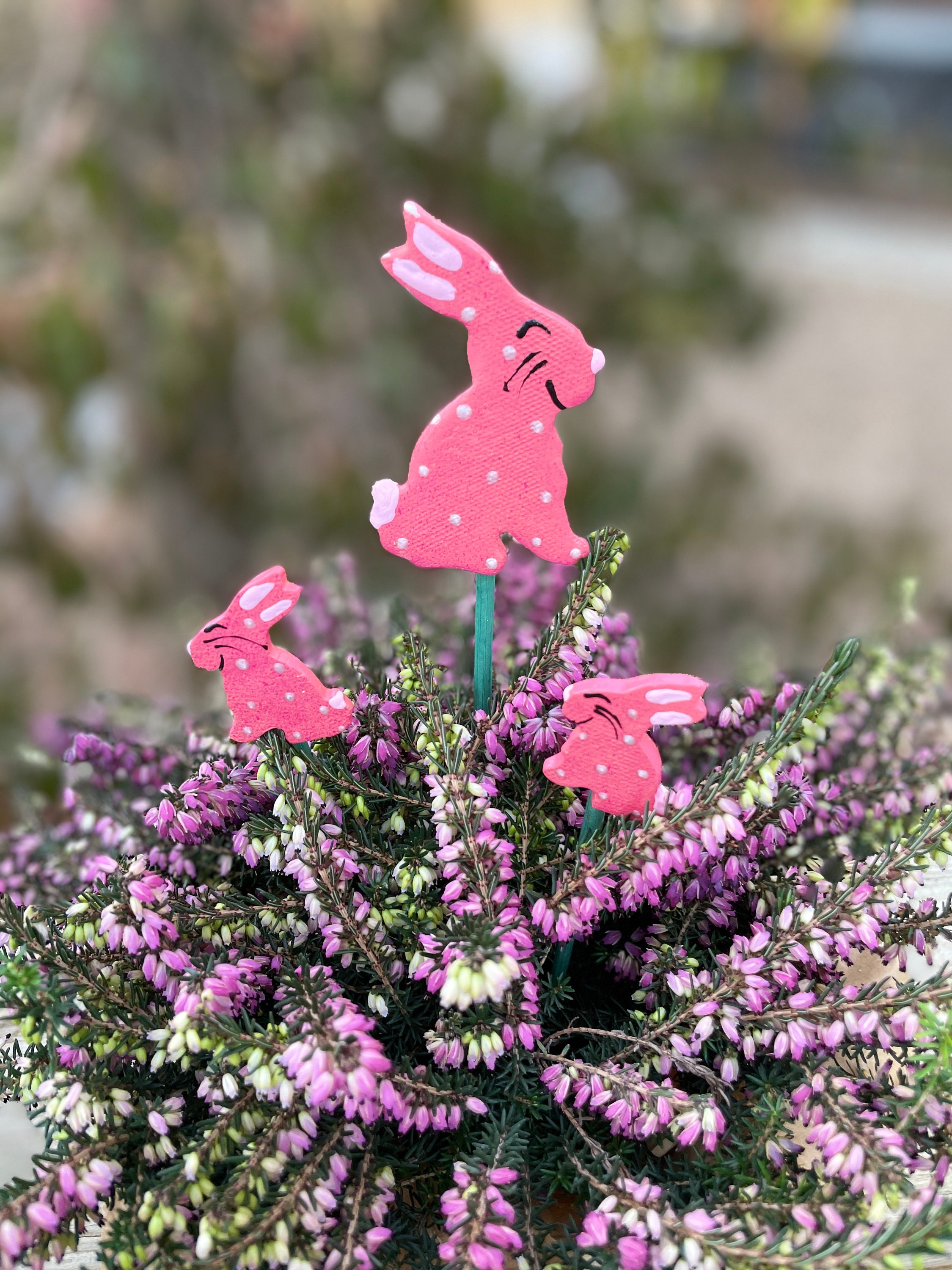 Bunny Rabbit Garden Stakes 3 Cute Rabbit Planter Stake Potted Plant Gift Garden Sculpture Easter Garden Decor Bunny Rabbit Plant Stake Bunny Rabbit Garden Stakes 3 Cute Rabbit Planter Stake Potted Plant Gift Garden Sculpture Easter Garden Decor Bunny Rabbit Plant Stake