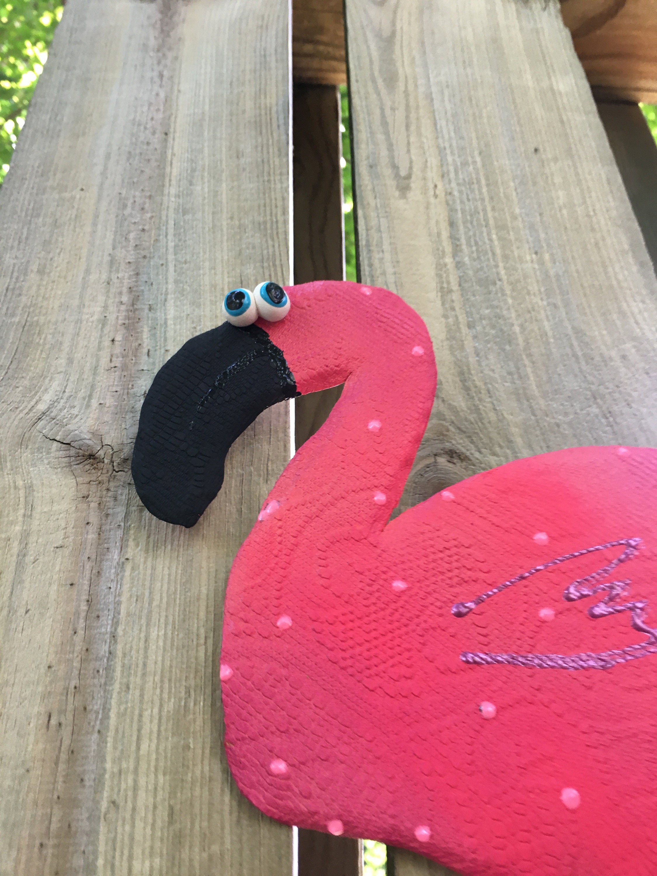 Pink Flamingo Wall Hanging , Pink Flamingo Art,Pink Flamingo decor