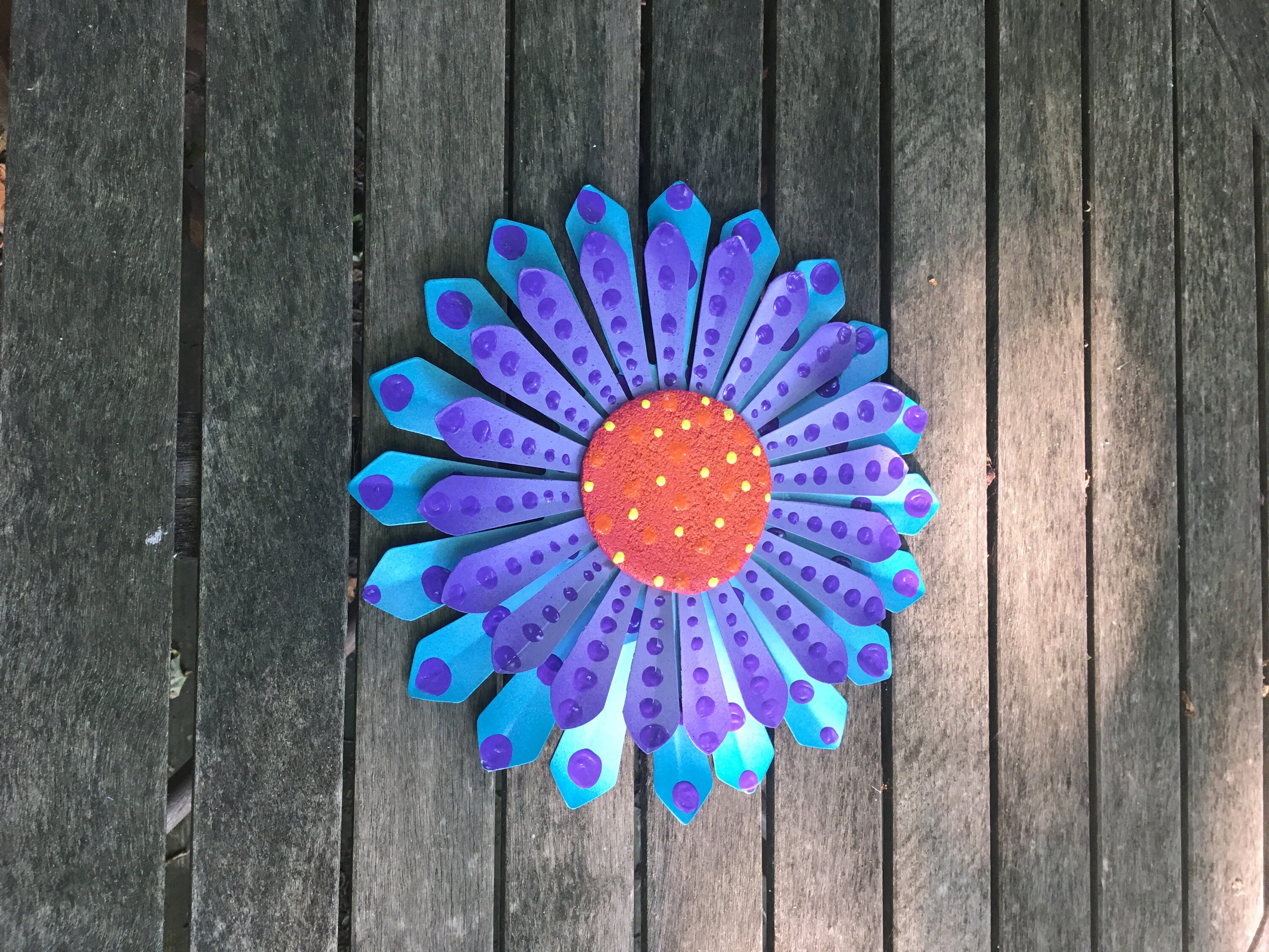 Metal wall Flowers Garden Wall Art/ Fence Flowers/ Outdoor Metal Flower wall decor,Nursery Wall