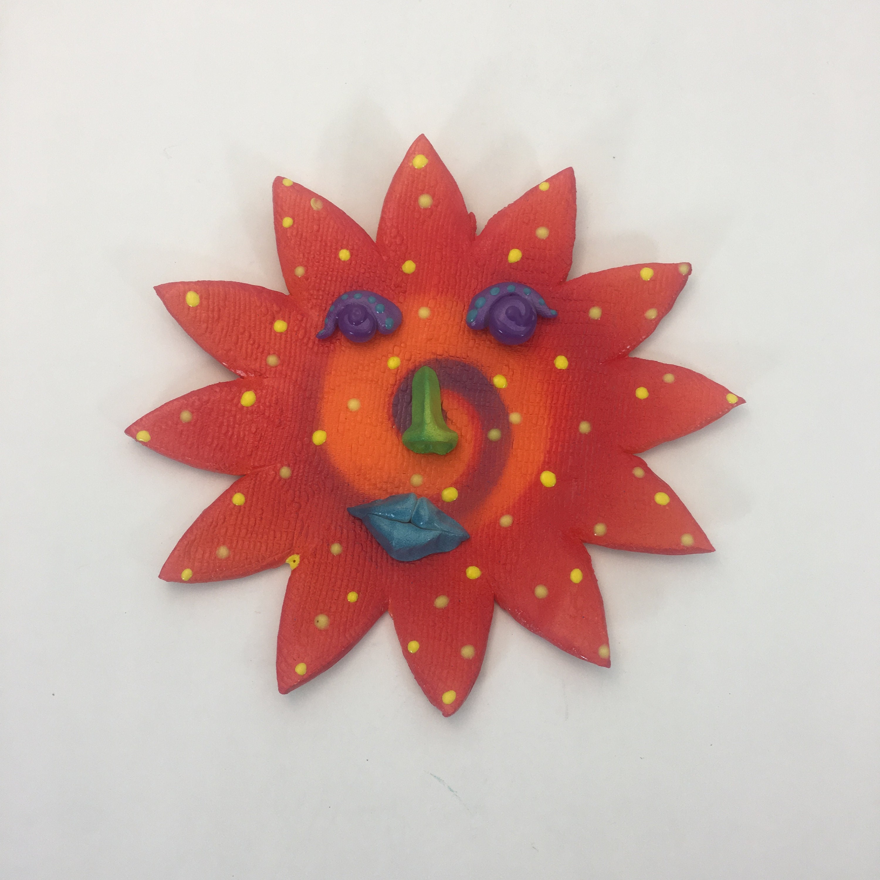 Ceramic Sun Face Sunshine Wall Art