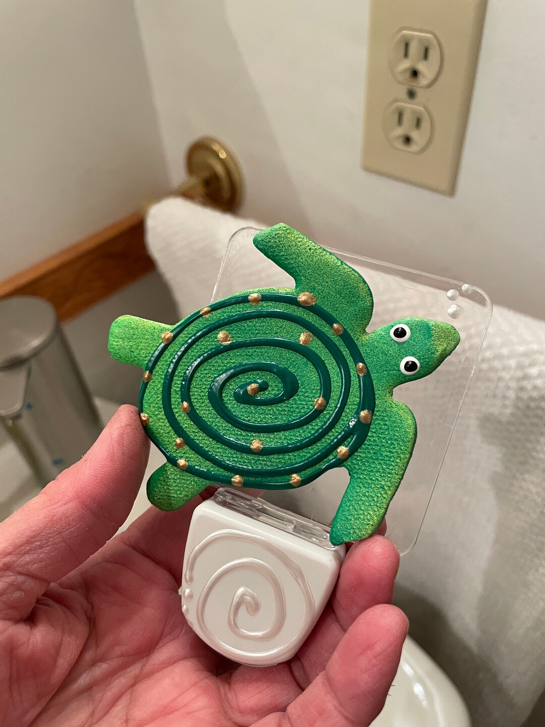 Sea Turtle Night Light/ Night Light Wall Plug In/handmade Clay Etsy