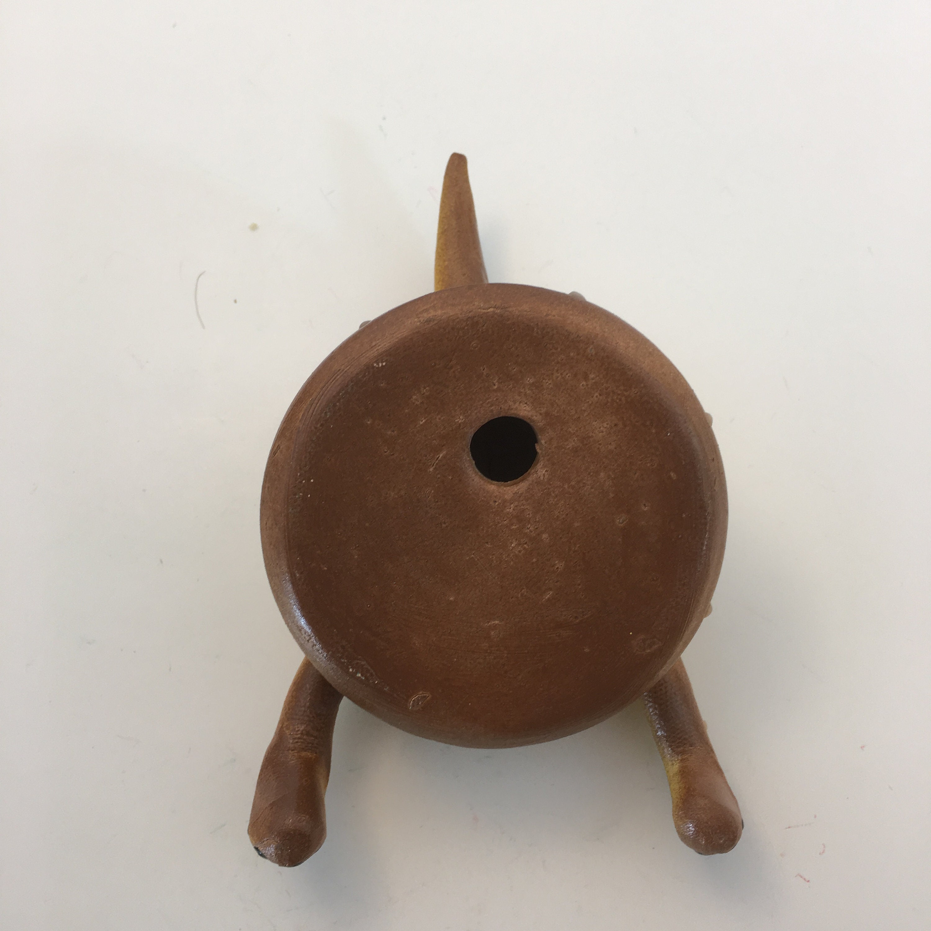 Dog Tail Key Chain Holder,Handmade ceramic dog tail leash holder, Leash