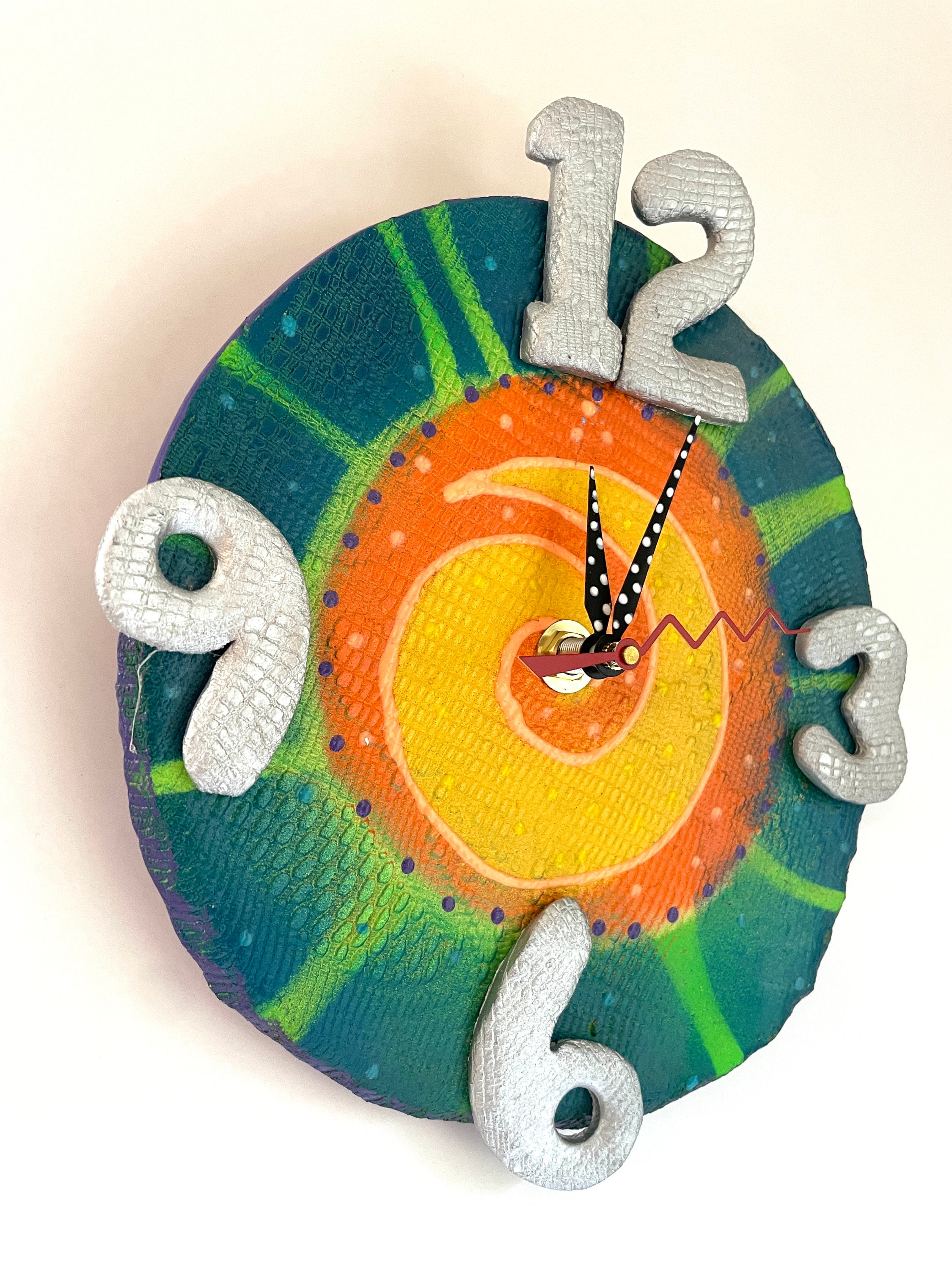 Modern Wall Clock Ceramic Clock Unique Clock Abstract Clock Contemporary Clock Cool Clocks For