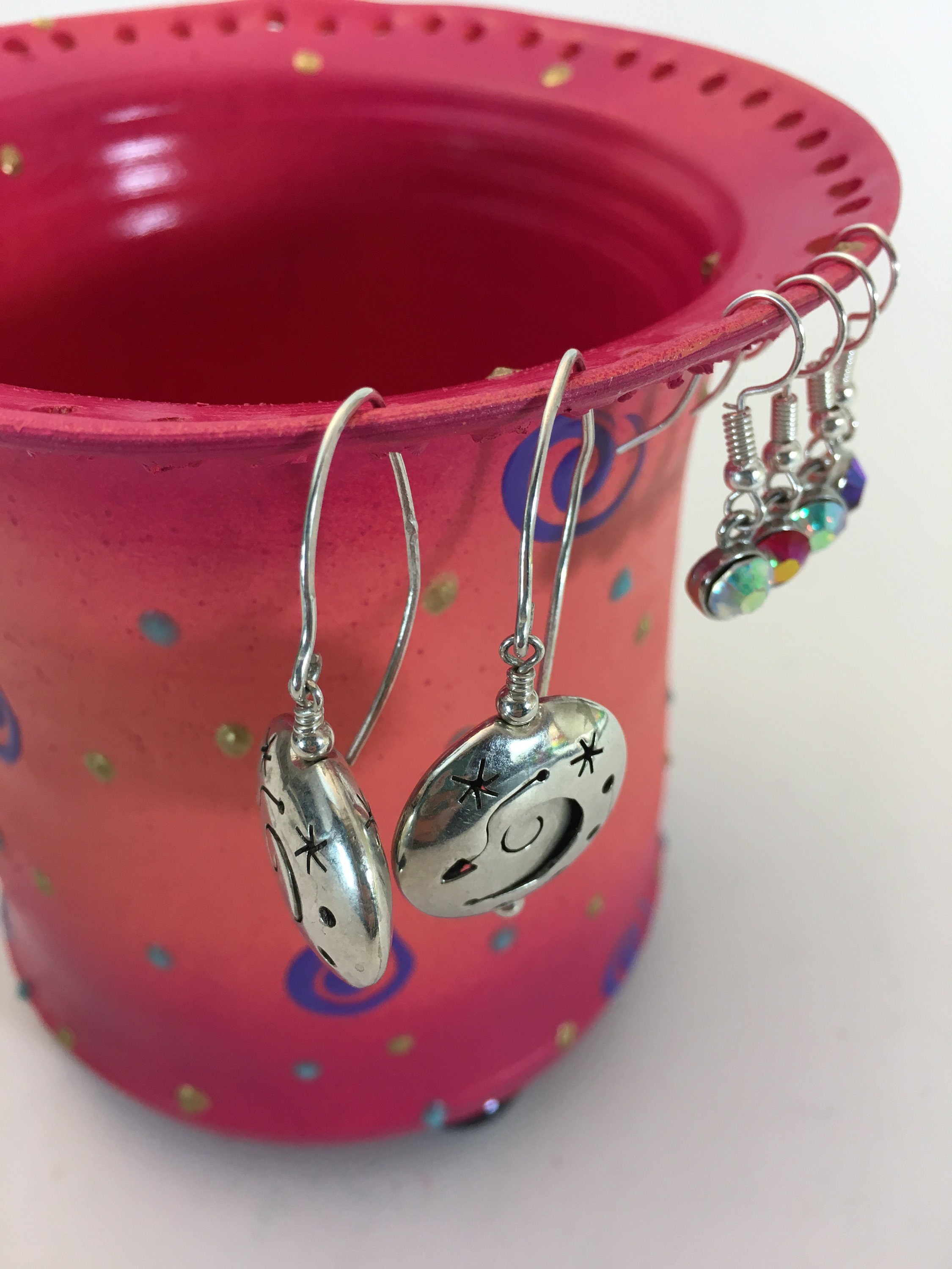 Jewelry Holder,Earring Holder,Display, Unique,Ceramic Vanity Stand