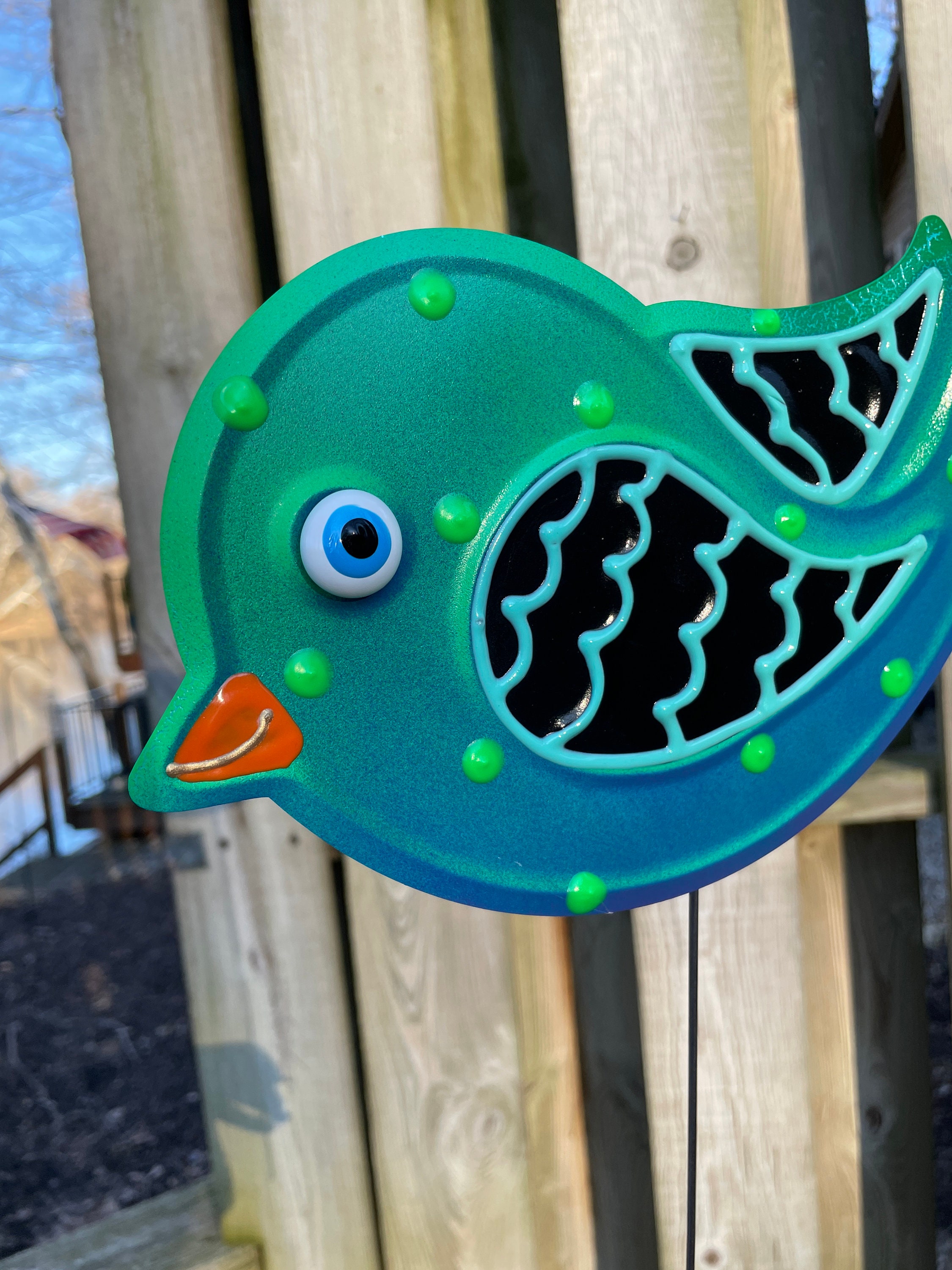 Metal Yard Art Bird Garden Stakes,Bird Garden Art,Potted plants,Gift