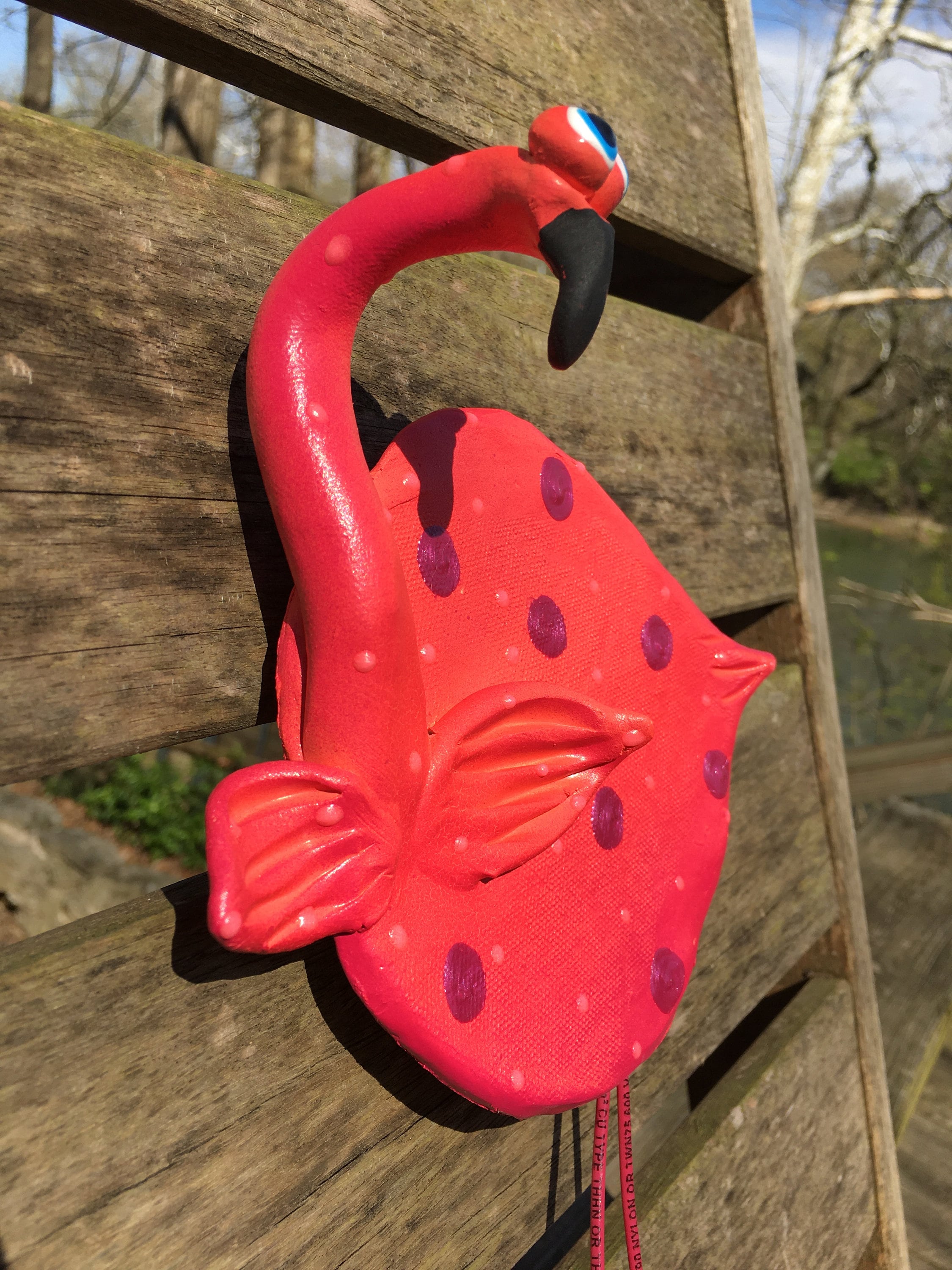 Pink Flamingo Wall Hanging , Pink Flamingo Art,Pink Flamingo decor