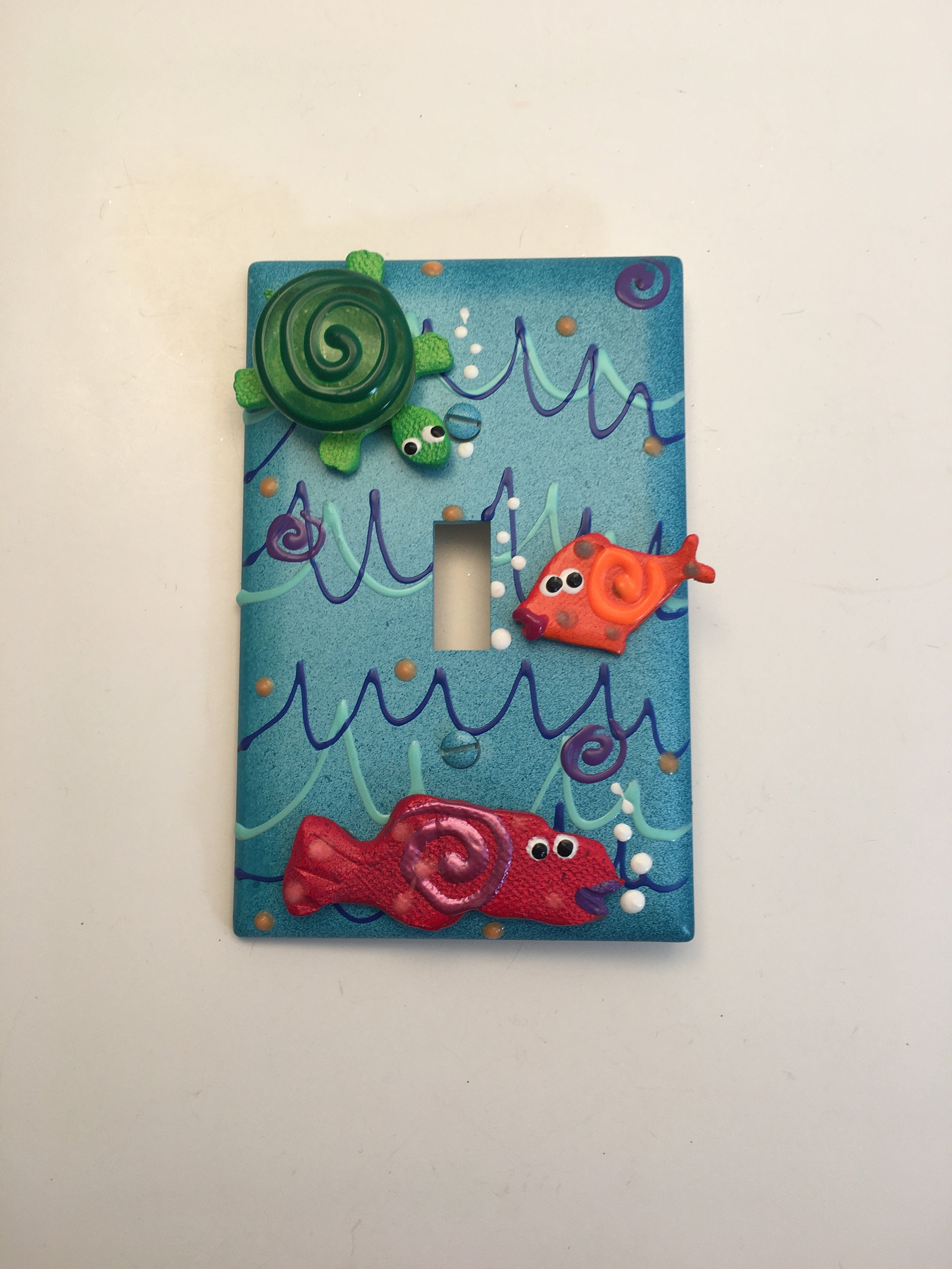 Fish Decorative Light Switch Cover Wall Plate 