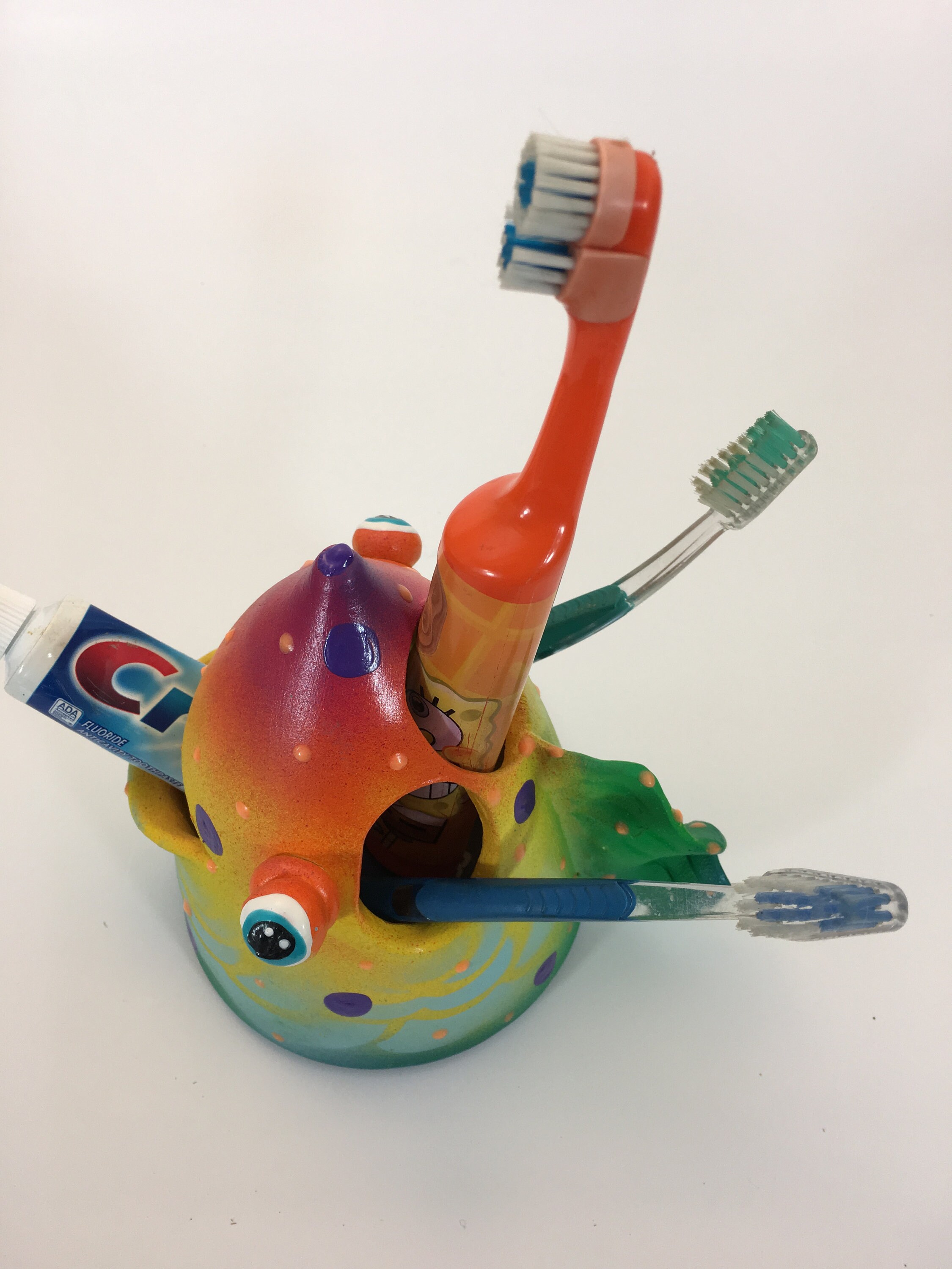 Fish Toothbrush Holder, Toothbrush Holder, Underwater Fish Room Decor