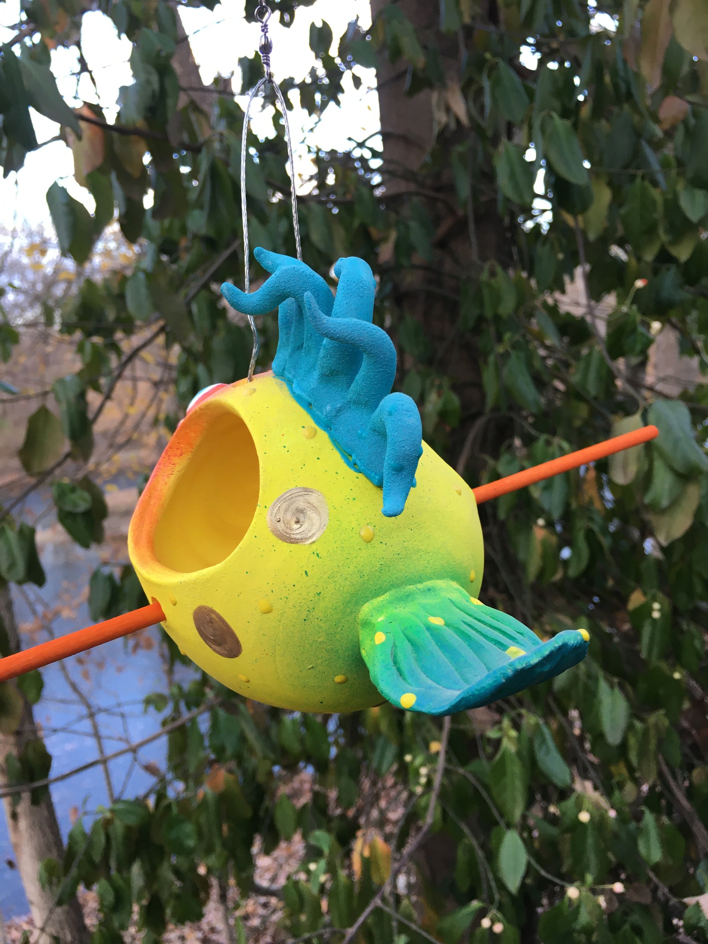 Birdfeeder Outdoor Bird Feeder Garden Decor Ceramic Bird Feeder