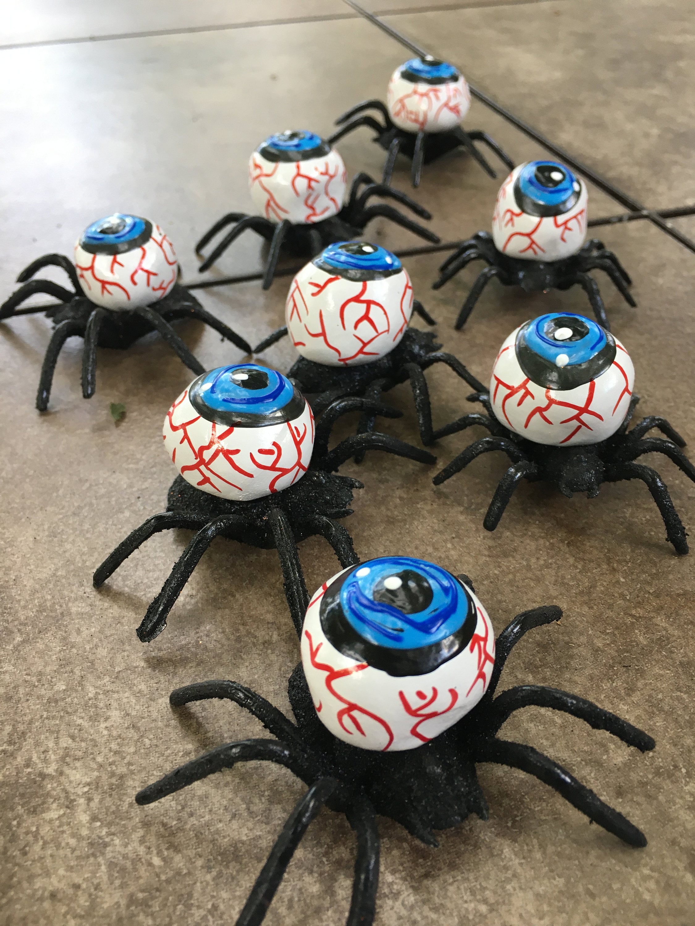 Creepy Spider Art Eyeball Orb Halloween Prop Spider Art Spooky Eyeball ...