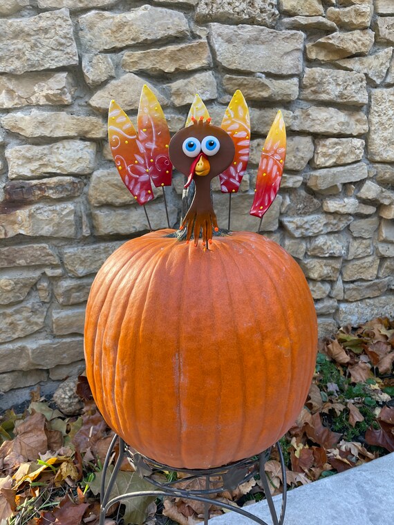 Turkey Planter Sticks,Fall Pumpkin Decor,Turkey Prop,Thanksgiving Decor ,Turkey Kit,Fall Planter Decor,Front Porch Decor,Christmas Gift