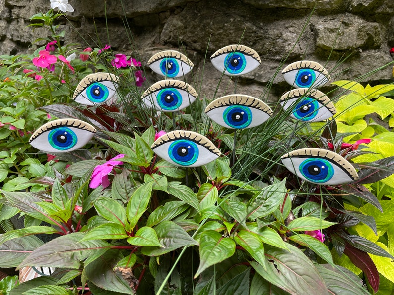 Halloween Eyeball Plant Markers Halloween  Decoration Alien.