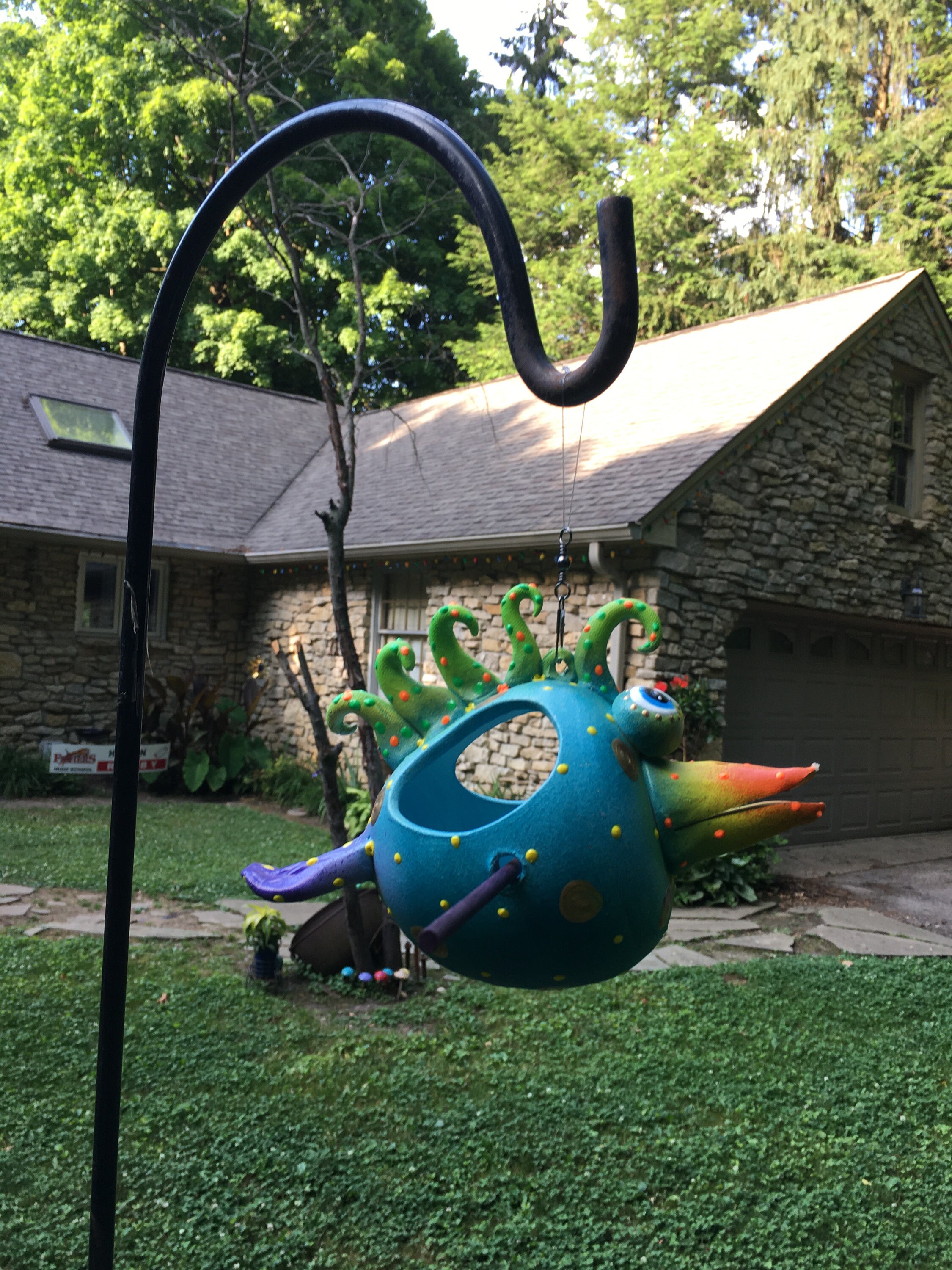 Birdfeeder Outdoor Bird Feeder Garden Decor Ceramic Bird Feeder