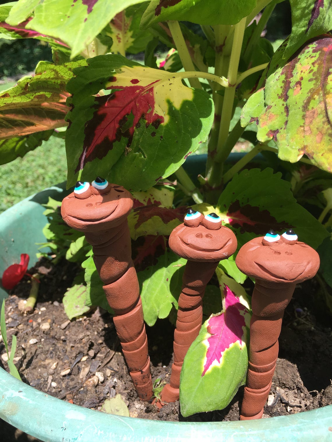 Fee Garten Worms 3 Keramik Würmer für Ihren Garten oder Etsy