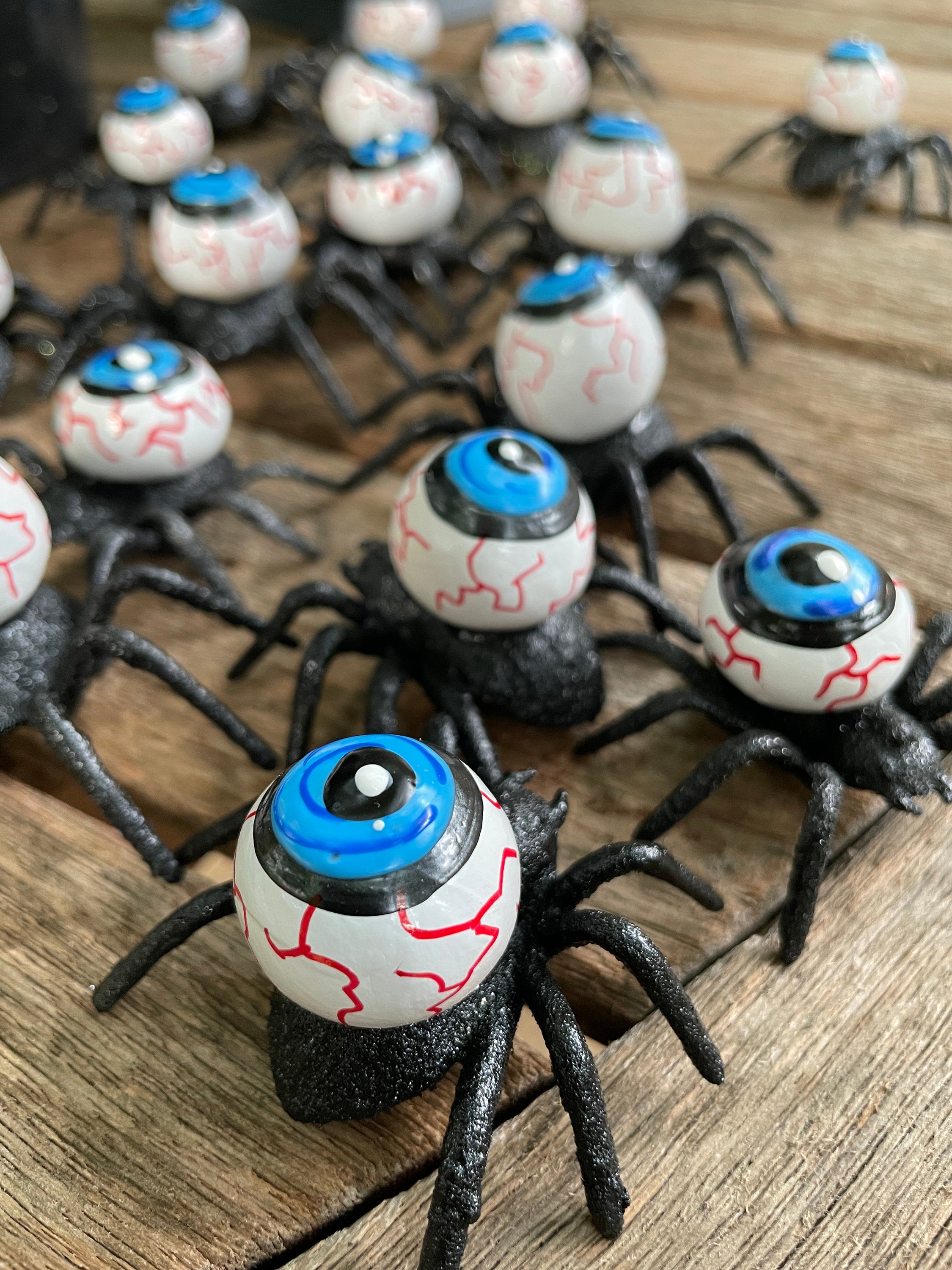 Creepy Spider Art Eyeball Orb Halloween Prop Spider Art Spooky Eyeball ...