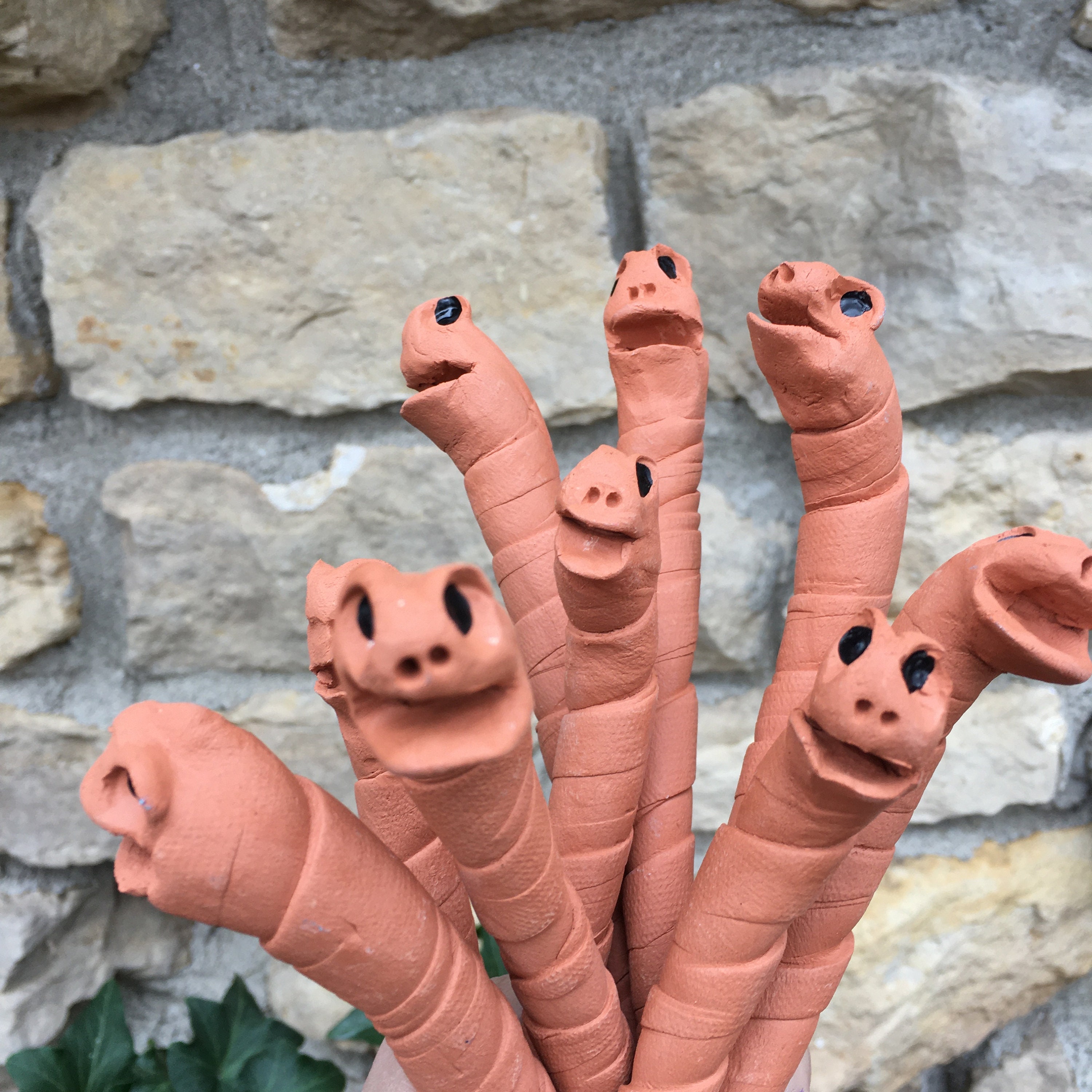 Worms for your Garden,Water Sensor Worm,Garden Worm Decoration, Potted