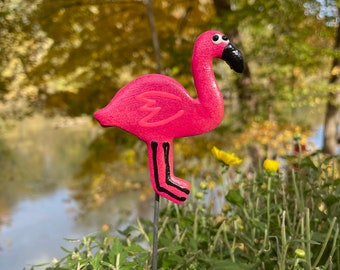 Pink Flamingo Garden Stake,Yard Art, Great Gift,Lawn decor,Outdoor garden Stake,Garden Decor, potted plants Gift For Her Home Gifts