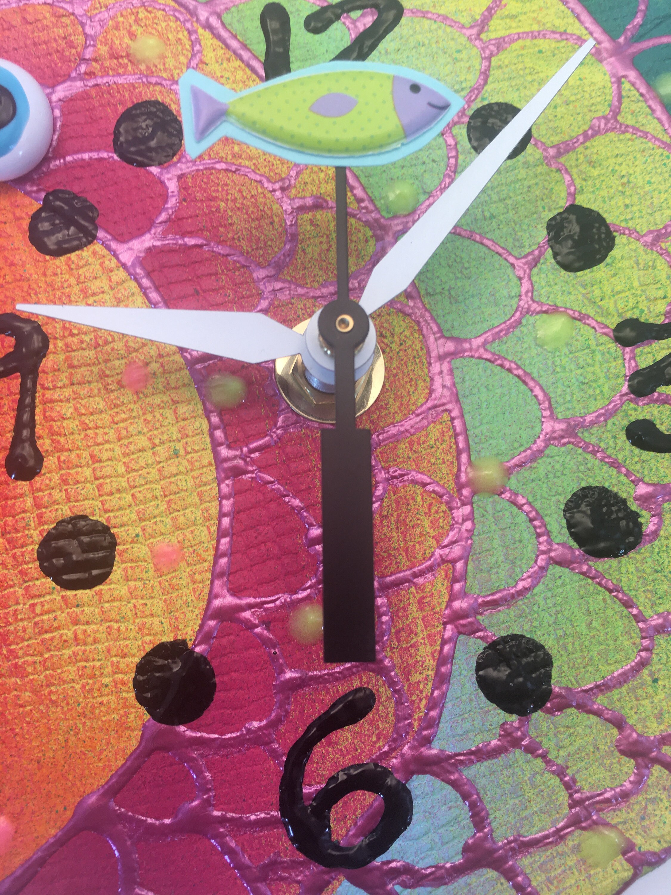 Fish Wall Clock Blowfish Clock, Unique wall Clock,Under the Sea Beach