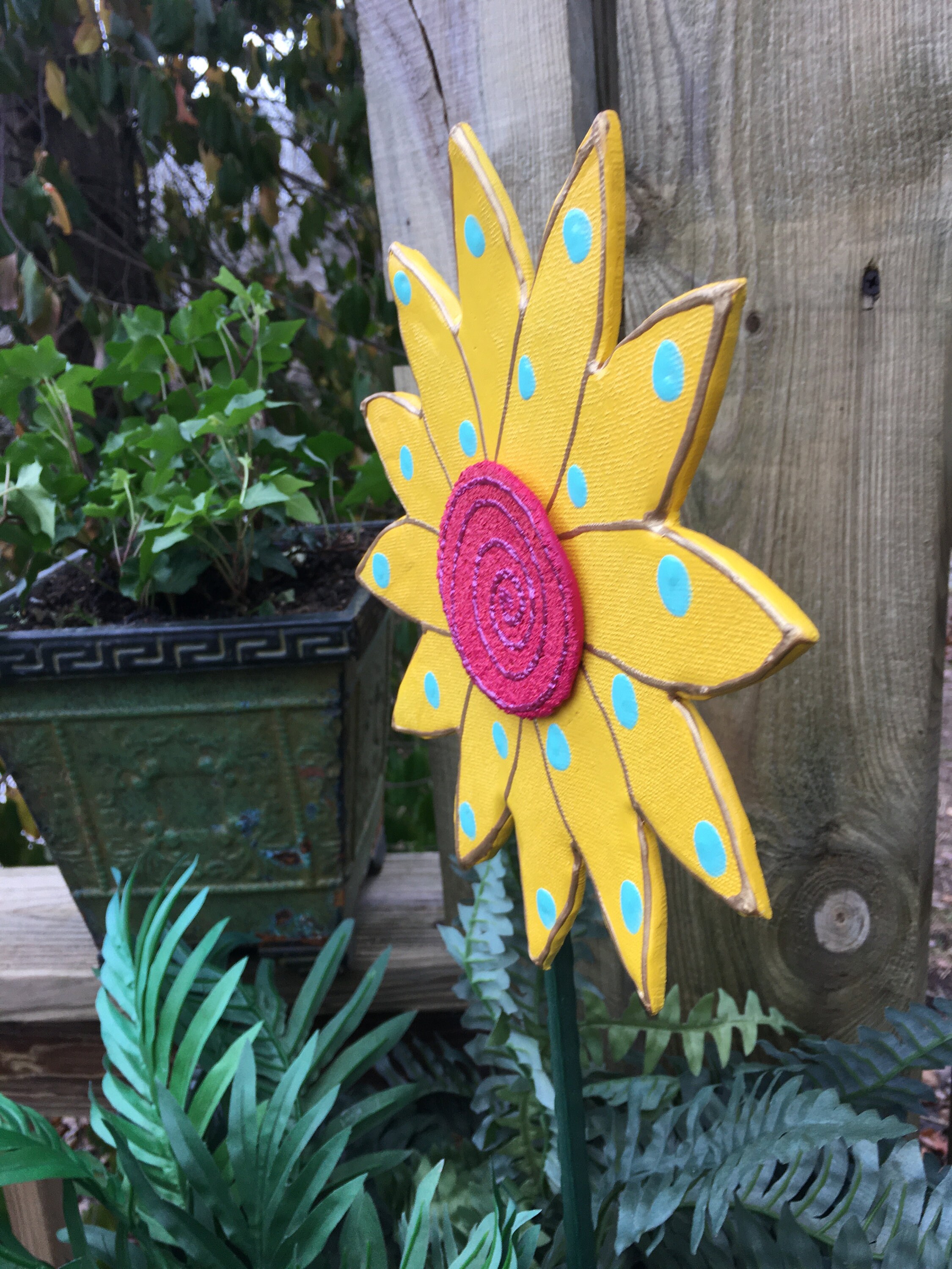 Flower Garden Stake,Garden Stakes,Lawn decoration,Outdoor garden decor