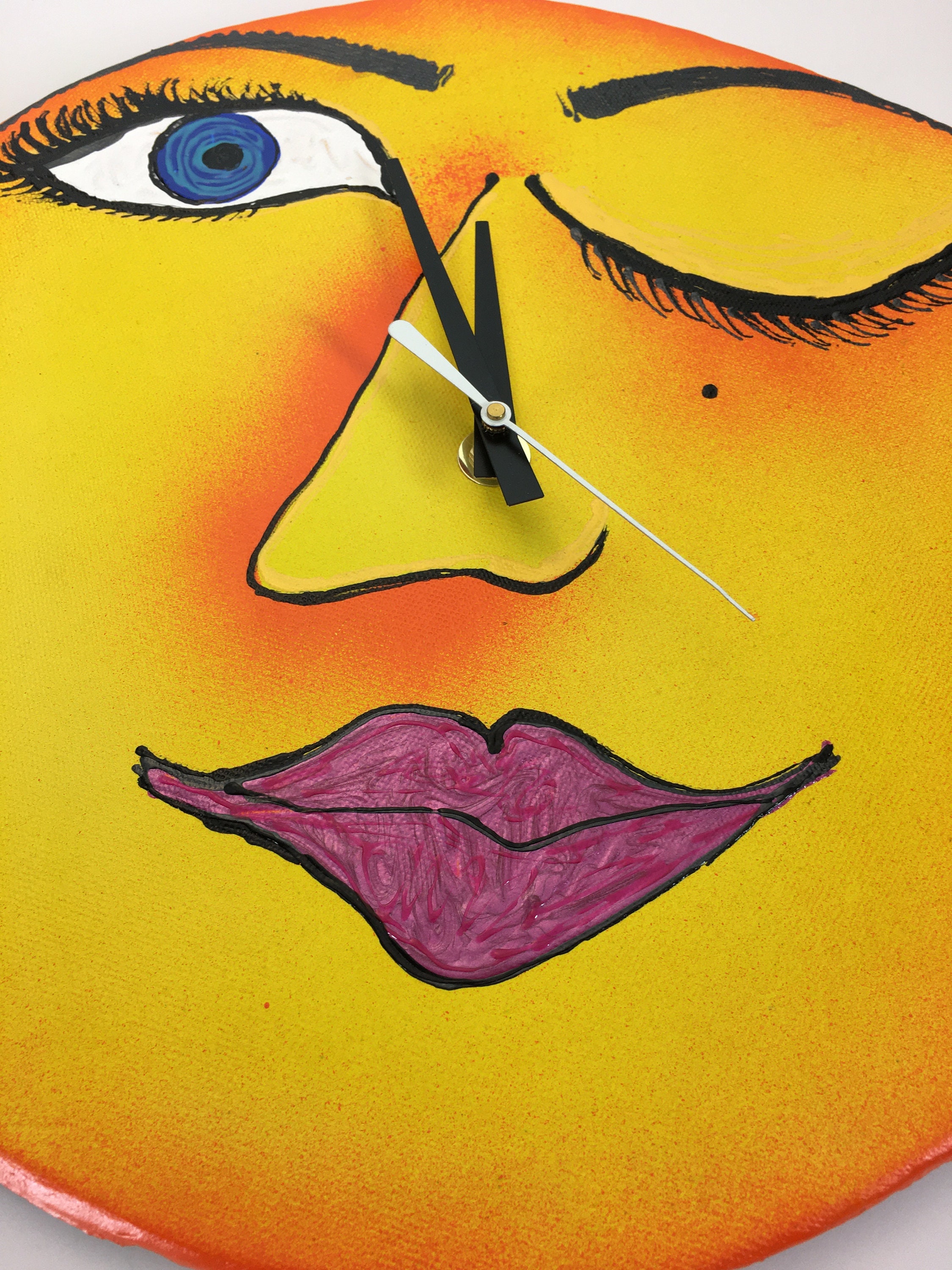Face Clock Modern Wall Clock Ceramic Face Clock Unique Clock Il Fullxfull.2260967960 5efr