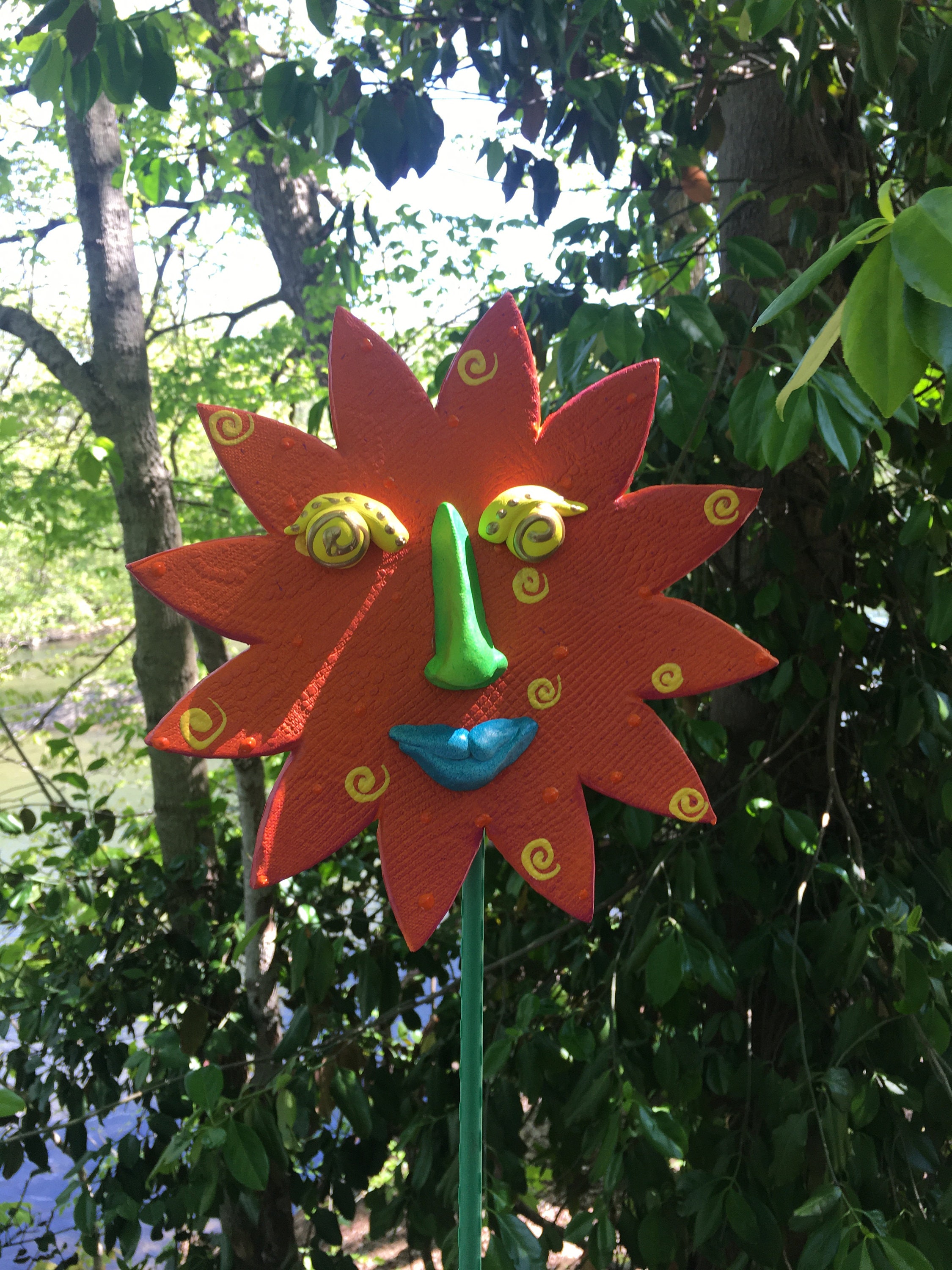 Sun Garden Stake,Garden Stakes,Lawn decoration,Outdoor garden decor,Sun