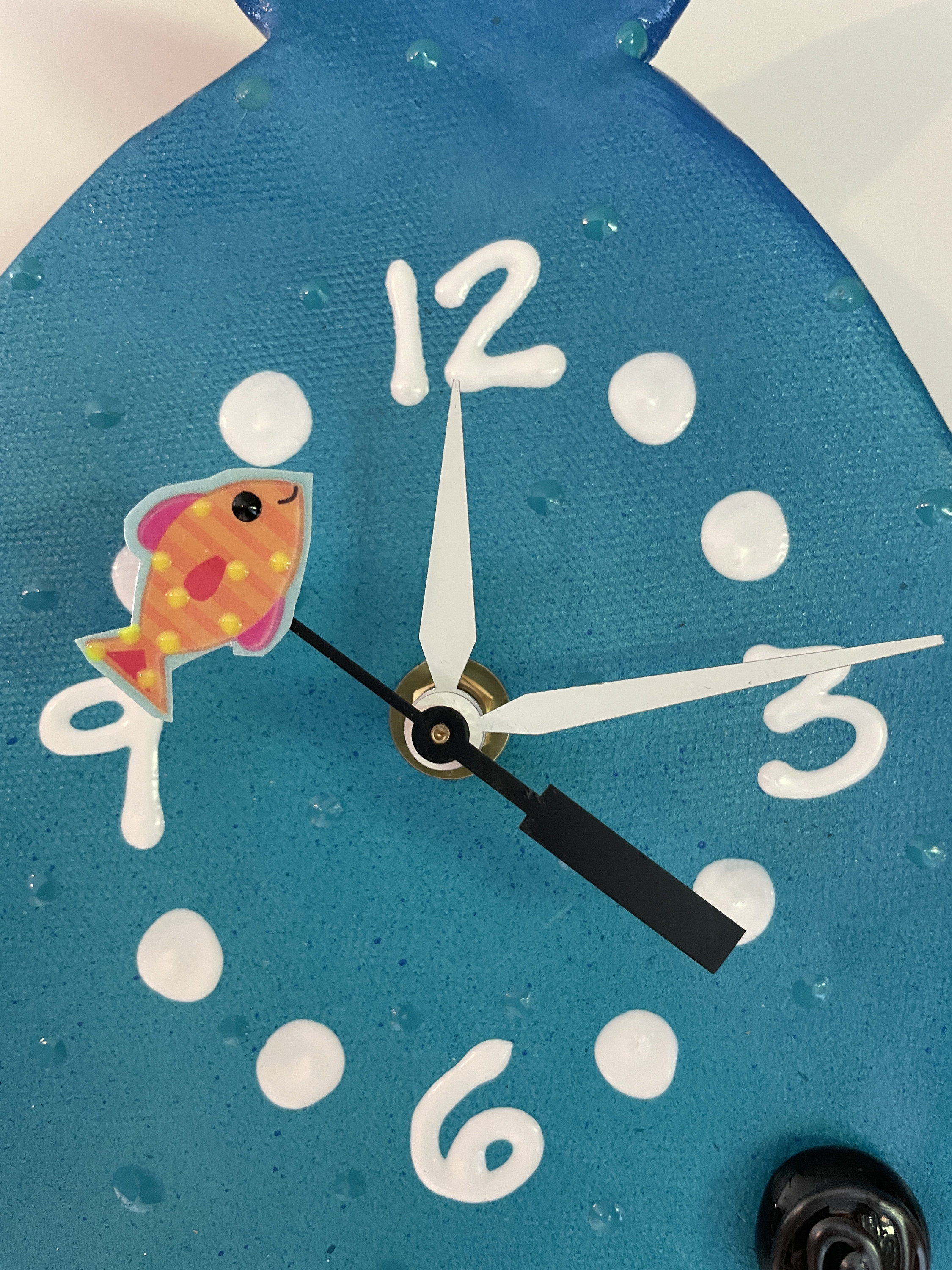 Shark Wall Clock with Pendulum, Beach House Decor, Florida Decor