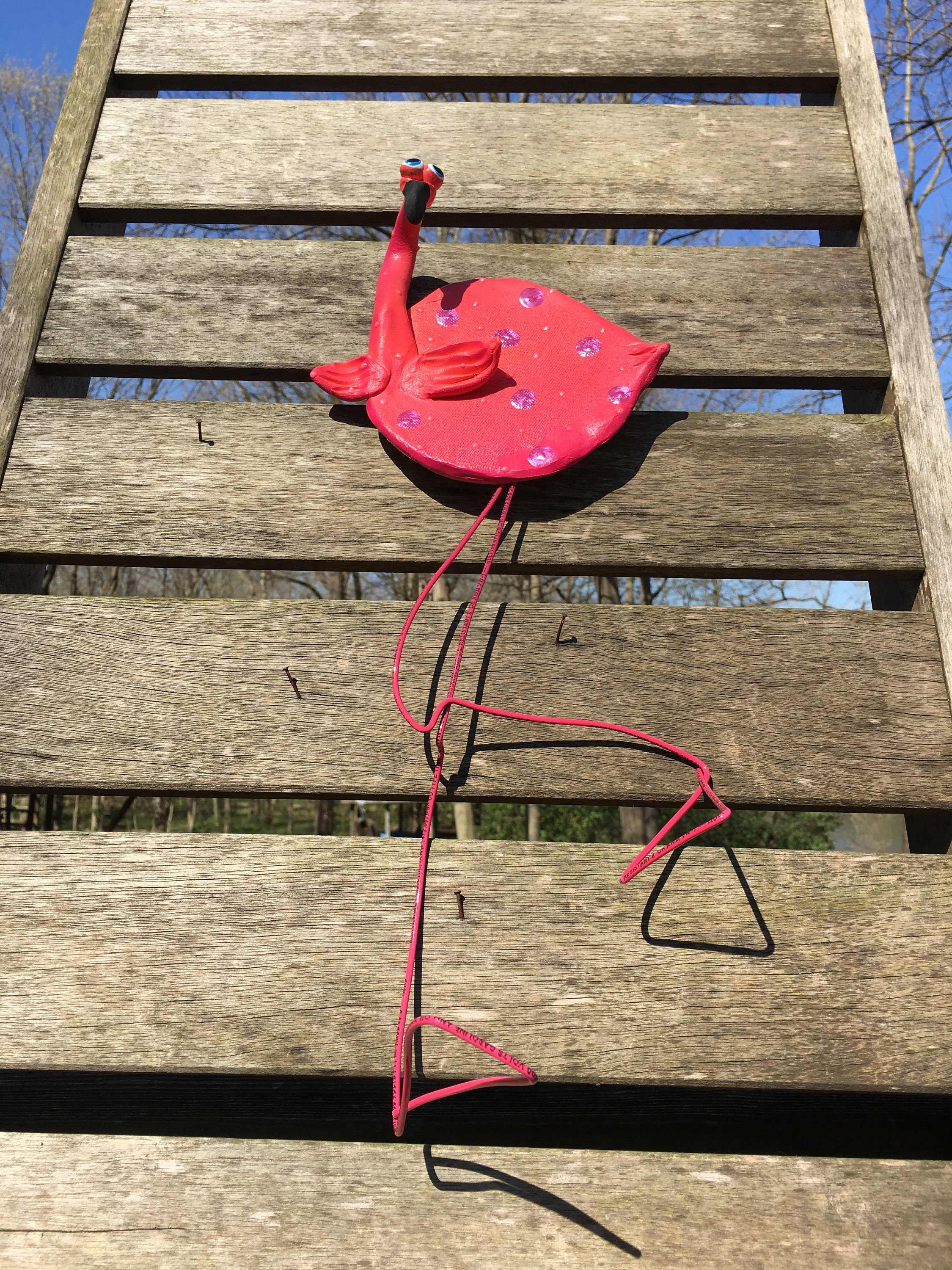 Pink Flamingo Wall Hanging , Pink Flamingo Art,Pink Flamingo decor