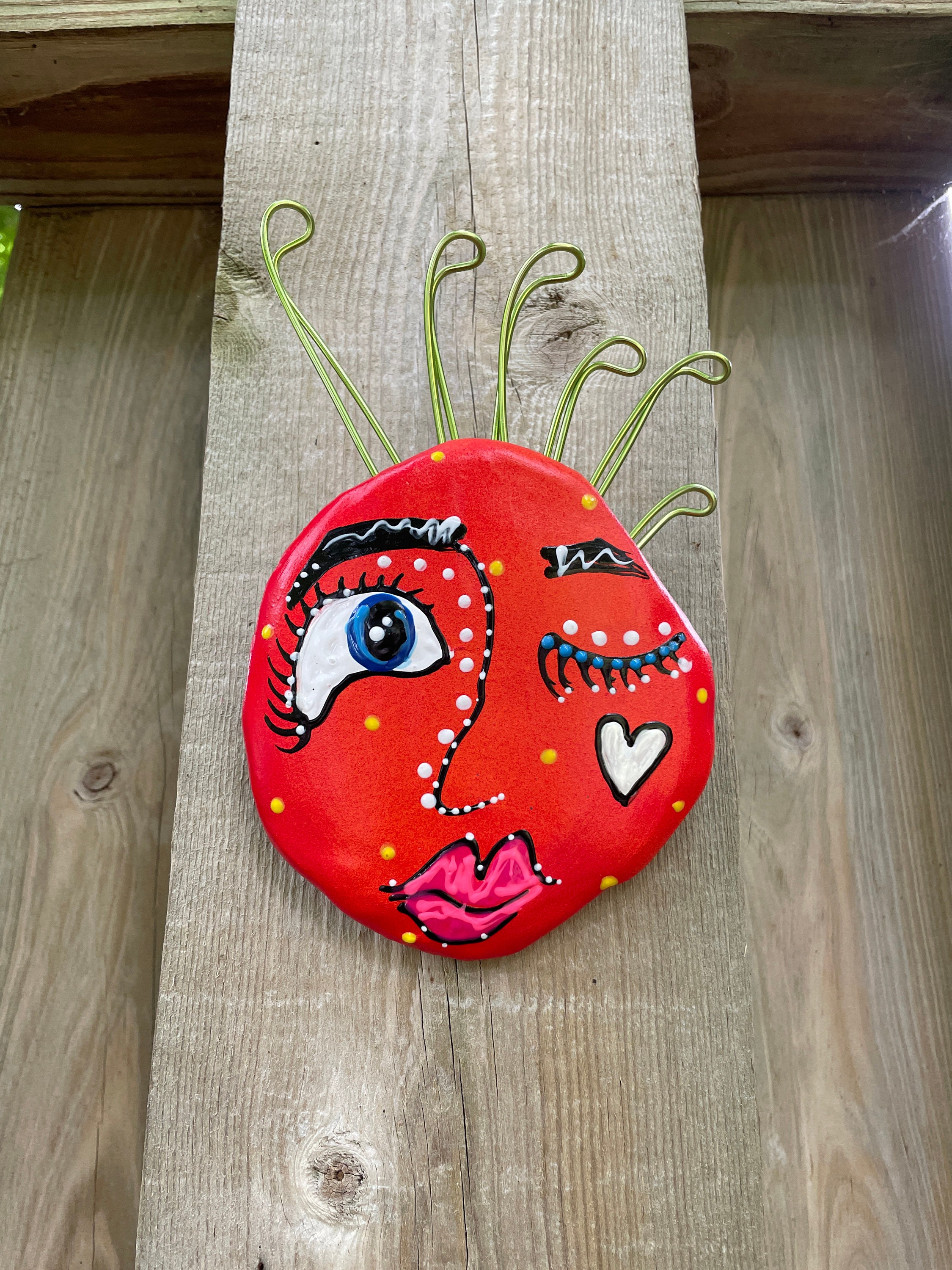 Unique Face Garden Decoration,Home and Living Garden Shed,Fence