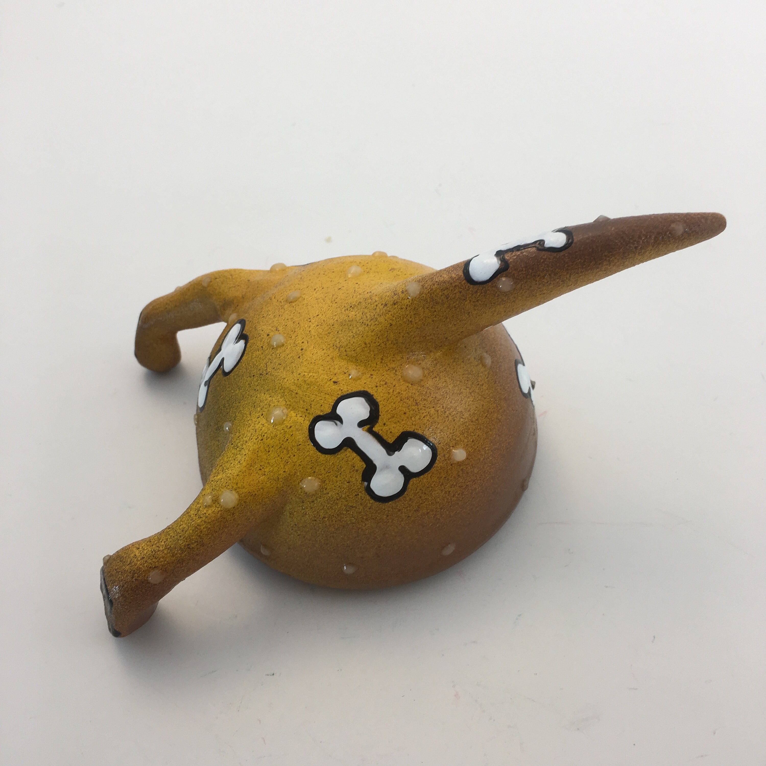 Dog Tail Key Chain Holder,Handmade ceramic dog tail leash holder, Leash