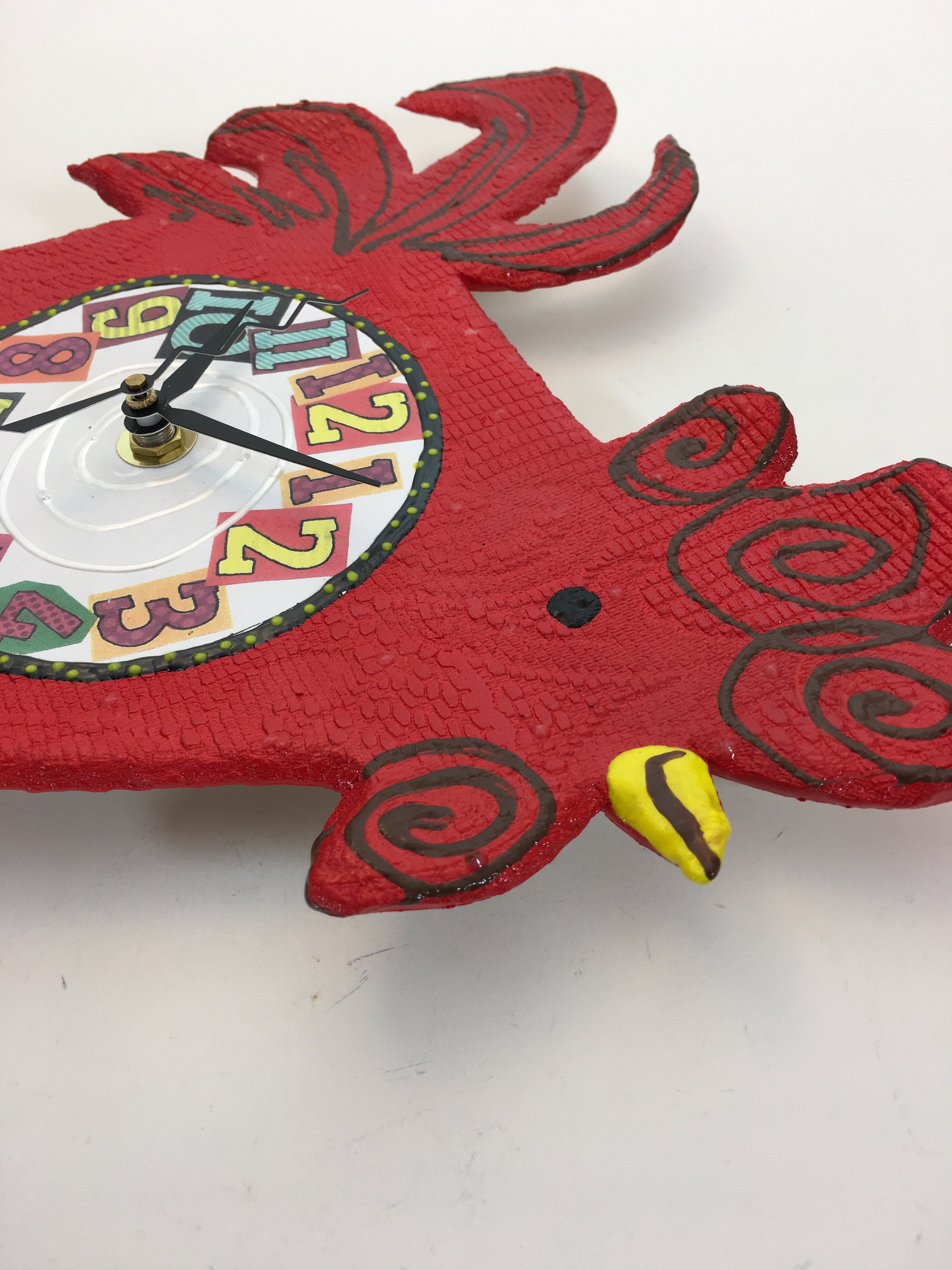 Wall Clock, Rooster Clock,Kitchen Clock, Animal Clock, Kitchen Decor