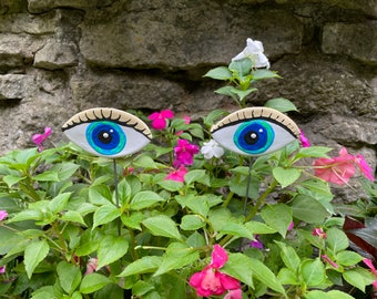Eye Art Sculpture Garden Stake Eye Doctor Gift Potted Plant Fall Home Accents  Decor House Plant Gift Exchange Idea Optician Office Decor