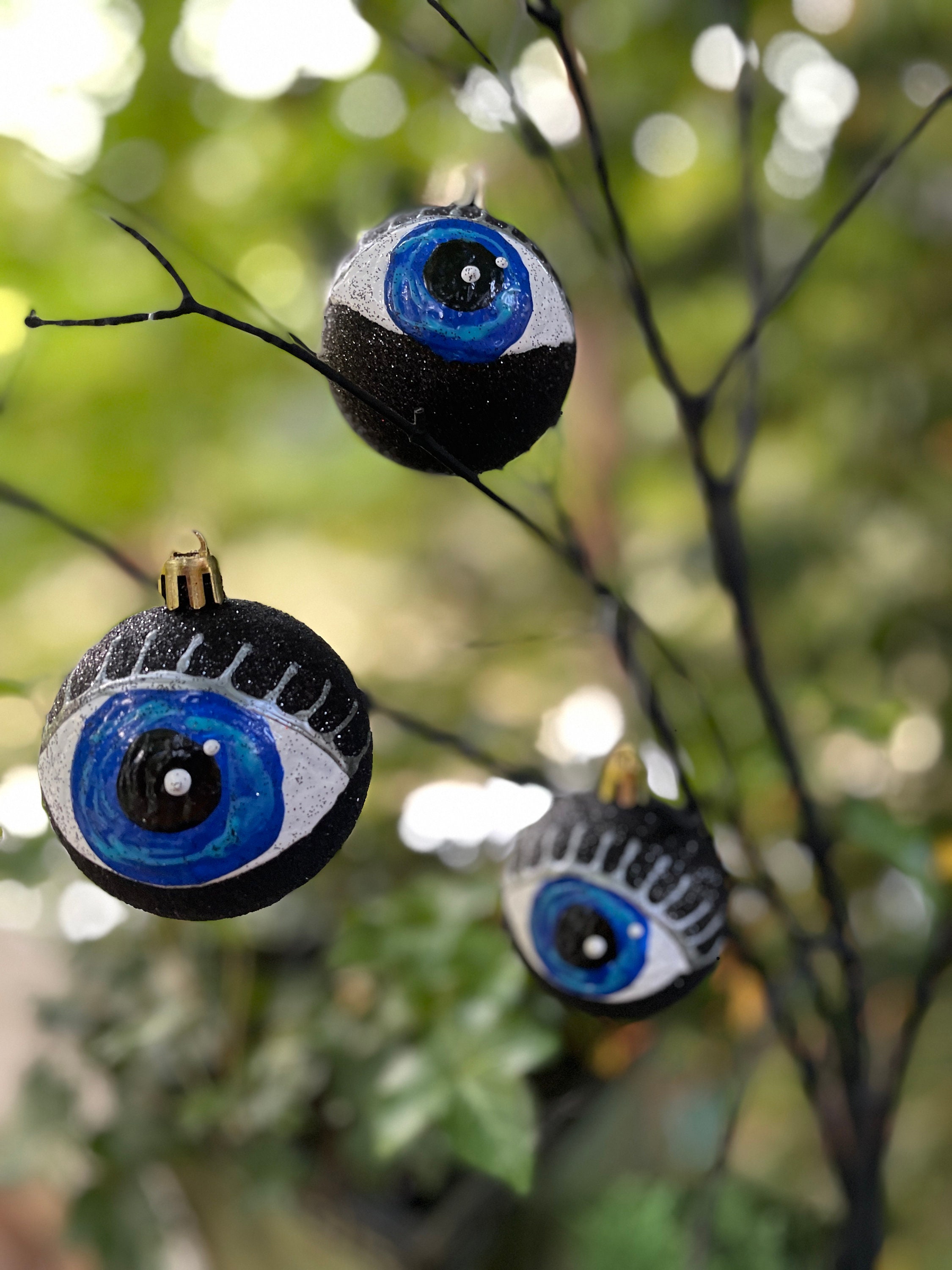 Halloween Eyeball Ornaments ,Spooky Home Decor, Eyeball Ornaments ...
